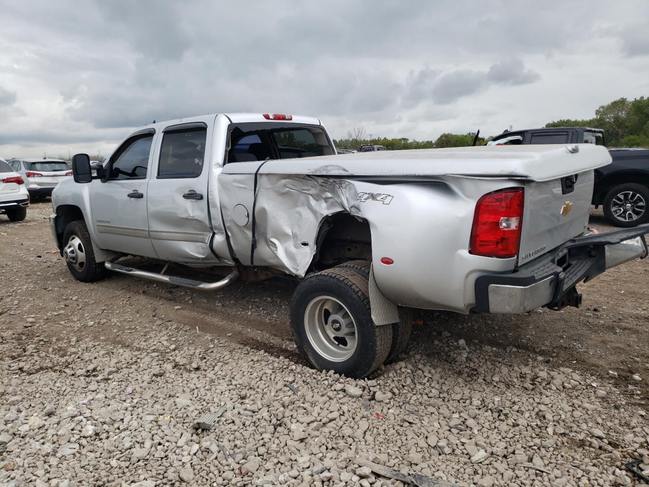 2013 Chevrolet Silverado K3500 Lt Silver vin: 1GC4K0C87DF156147
