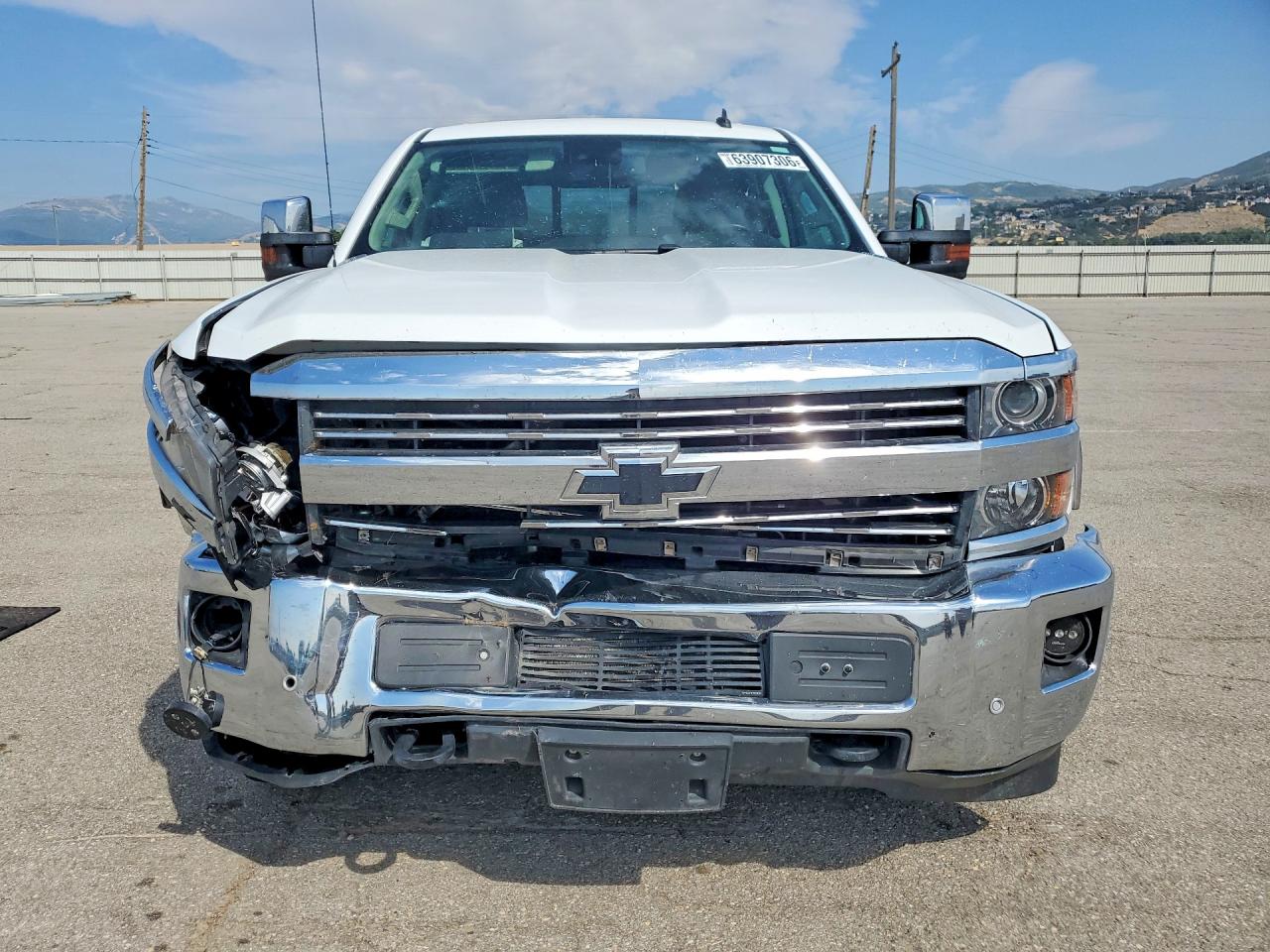 2015 Chevrolet Silverado K3500 Ltz White vin: 1GC4K0E83FF130256