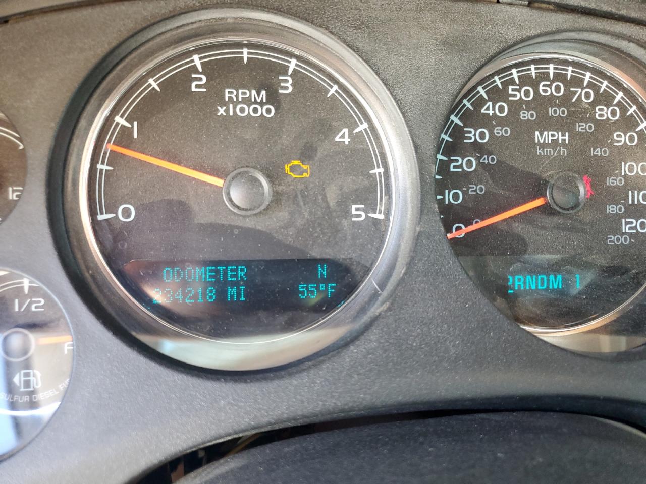 2010 Chevrolet Silverado K3500 Ltz White vin: 1GC4K1B65AF131071 Damage: Warning Light - Engine, On, Unacceptable