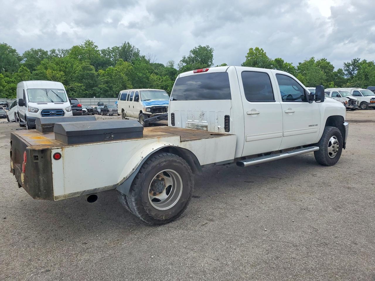 2012 Chevrolet Silverado K3500 Ltz White vin: 1GC4K1C80CF169651