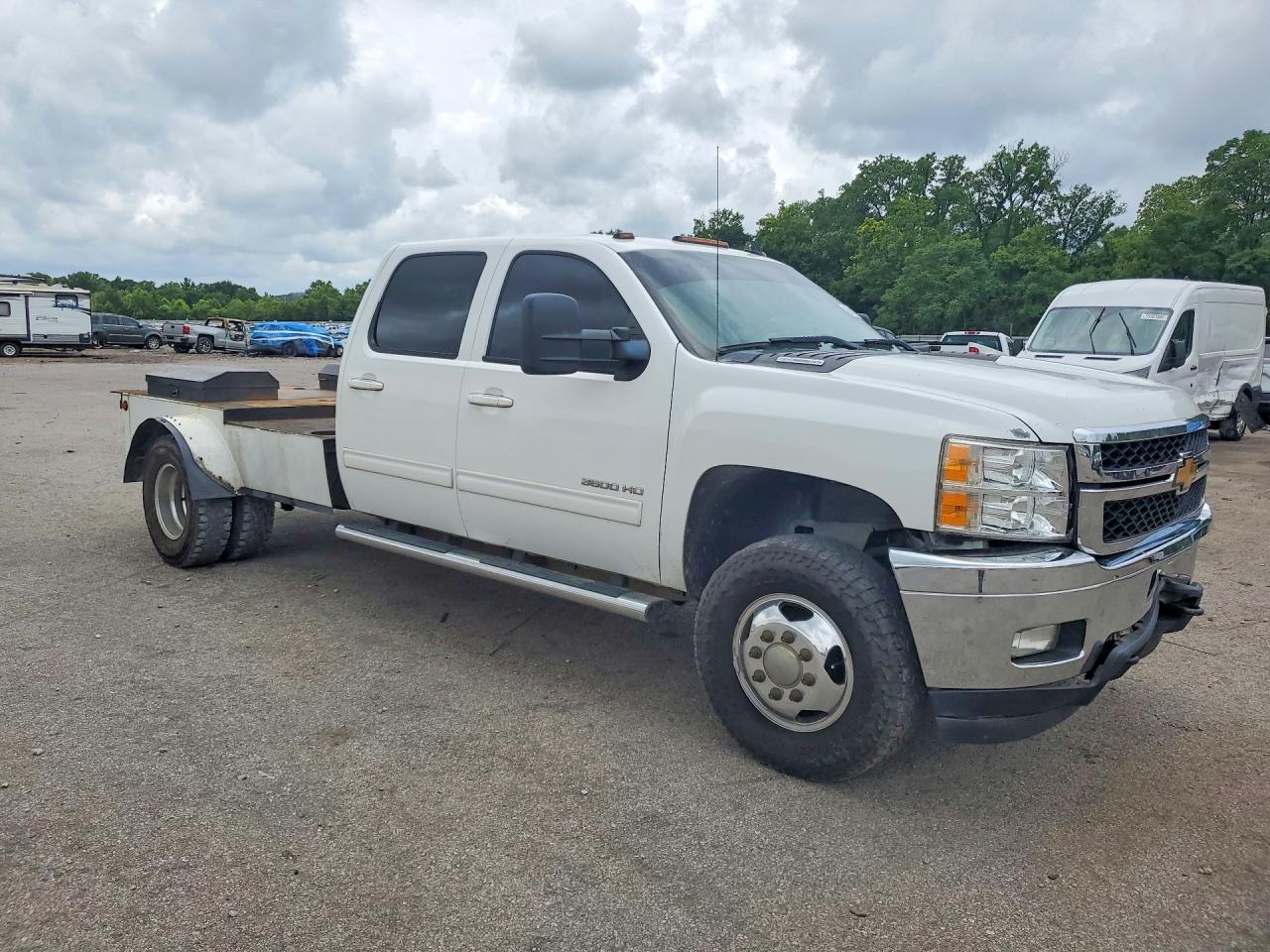 2012 Chevrolet Silverado K3500 Ltz White vin: 1GC4K1C80CF169651
