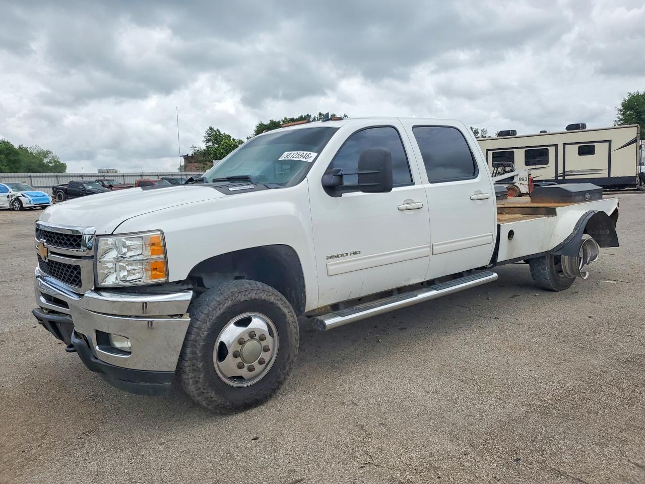 2012 Chevrolet Silverado K3500 Ltz White vin: 1GC4K1C80CF169651