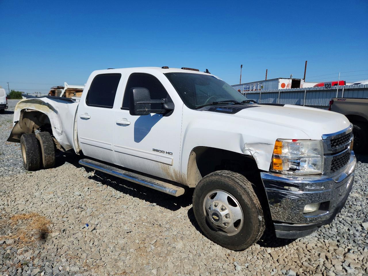 2012 Chevrolet Silverado K3500 Ltz White vin: 1GC4K1C83CF235822