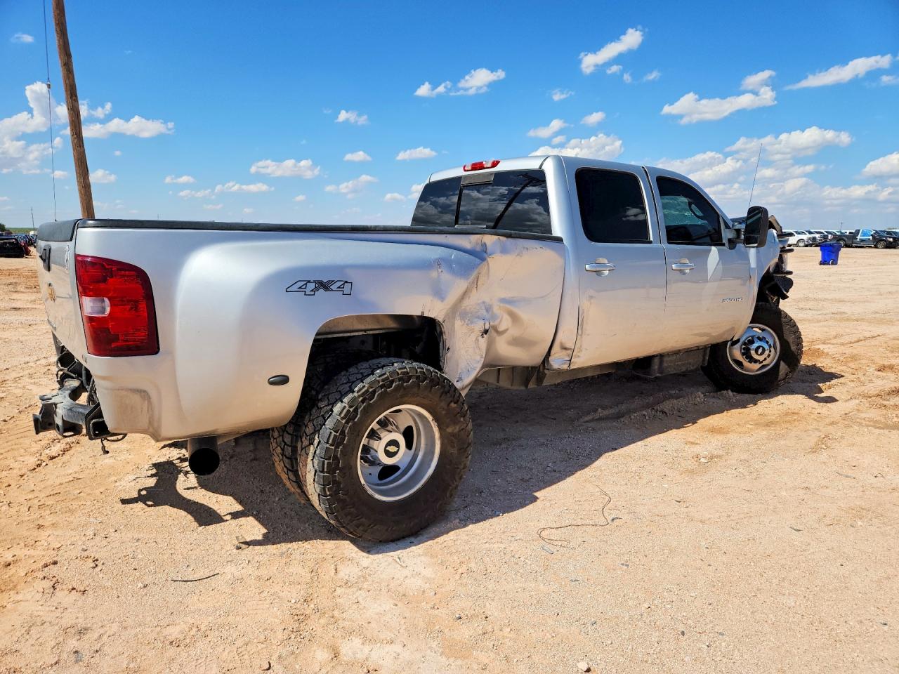 2012 Chevrolet Silverado K3500 Ltz Silver vin: 1GC4K1C87CF109382
