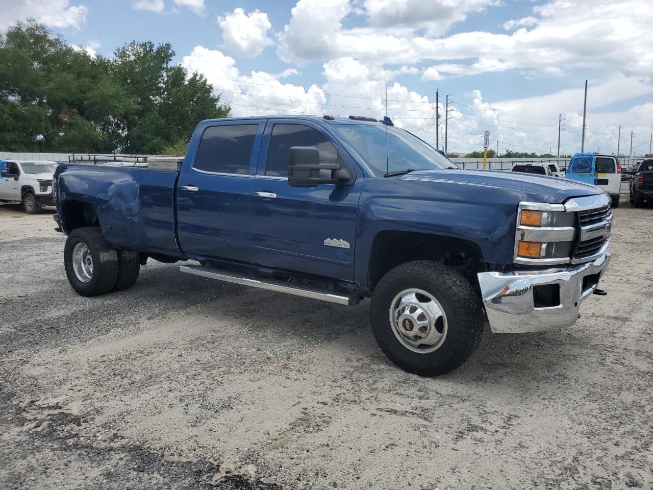 2016 Chevrolet Silverado K3500 High Country   Blue vin: 1GC4K1E83GF107793