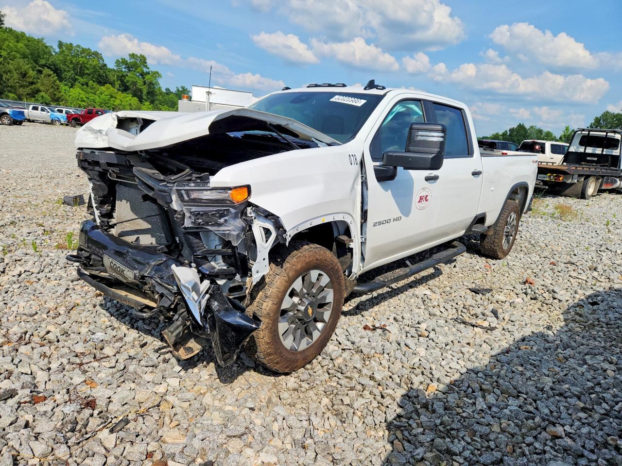 2025 Chevrolet Silverado K2500 Custom White vin: 1GC4KME77SF132665