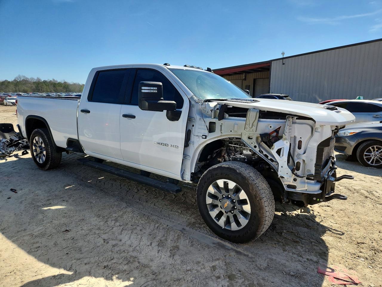2025 Chevrolet Silverado K2500 Custom White vin: 1GC4KMEY7SF216381