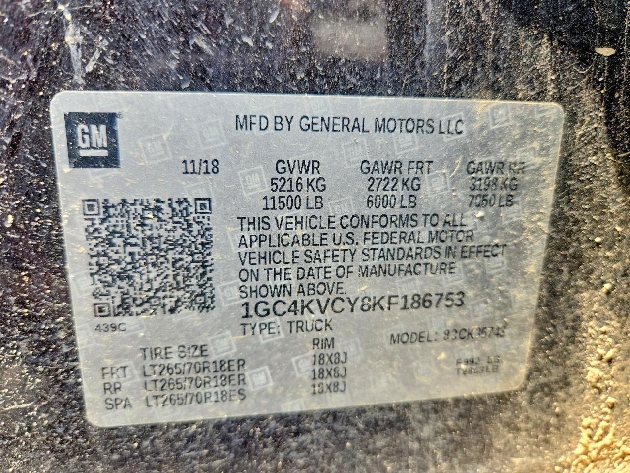2019 Chevrolet Silverado K3500 Черный vin: 1GC4KVCY8KF186753