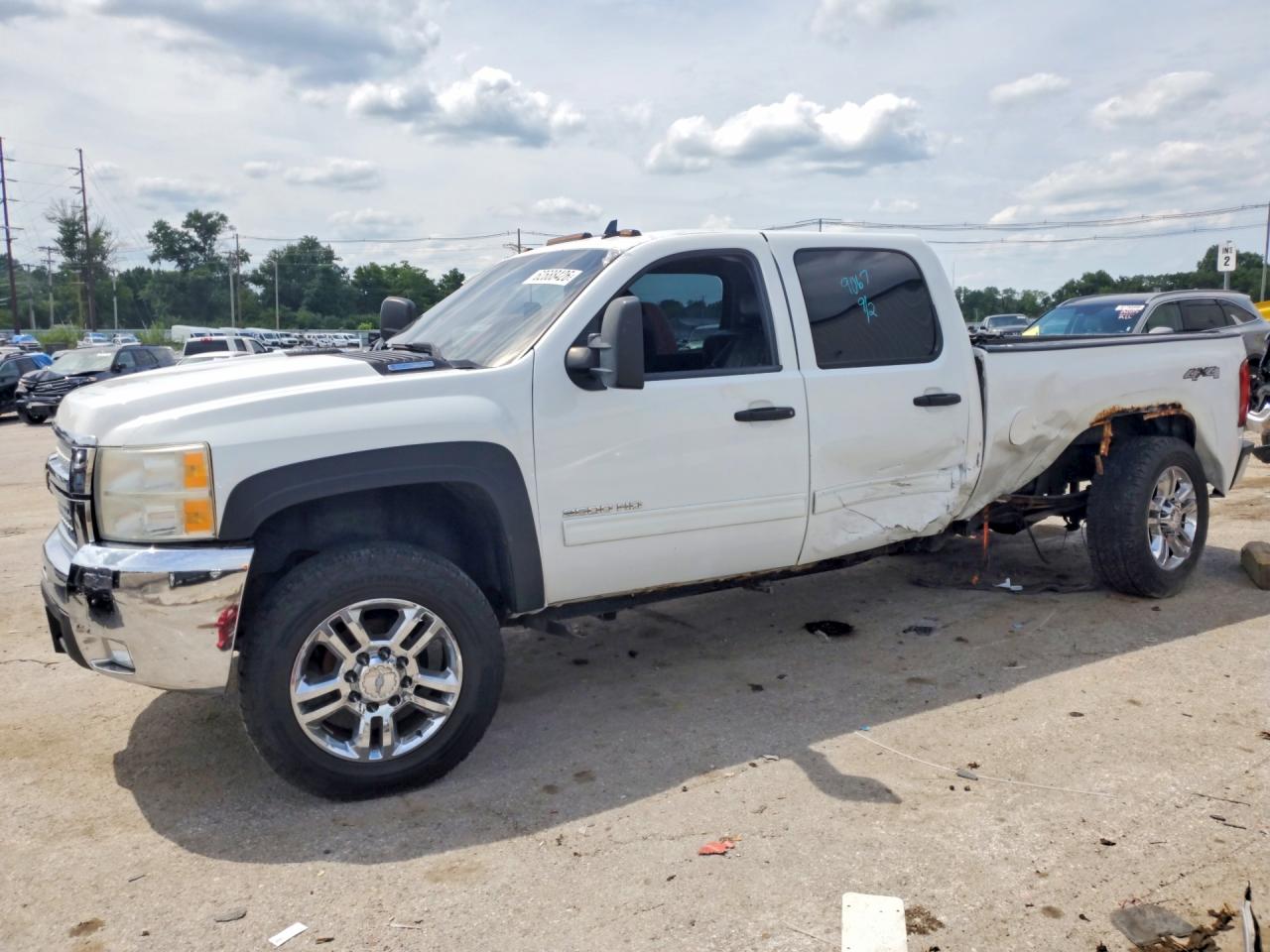 2010 Chevrolet Silverado K2500 Heavy Duty Lt White vin: 1GC4KXB65AF119067