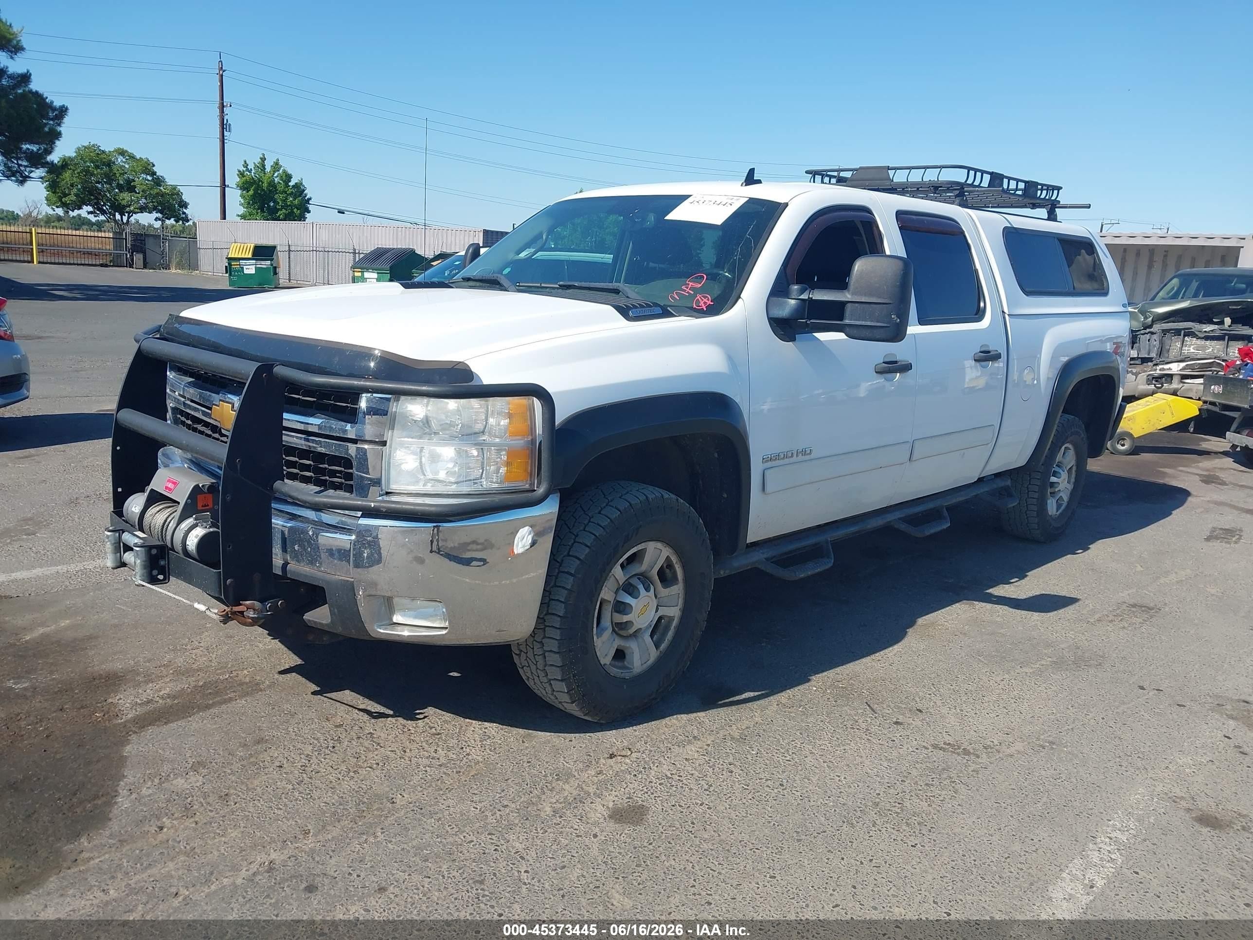 2010 Chevrolet Silverado 2500hd Lt White vin: 1GC4KXBG0AF136433
