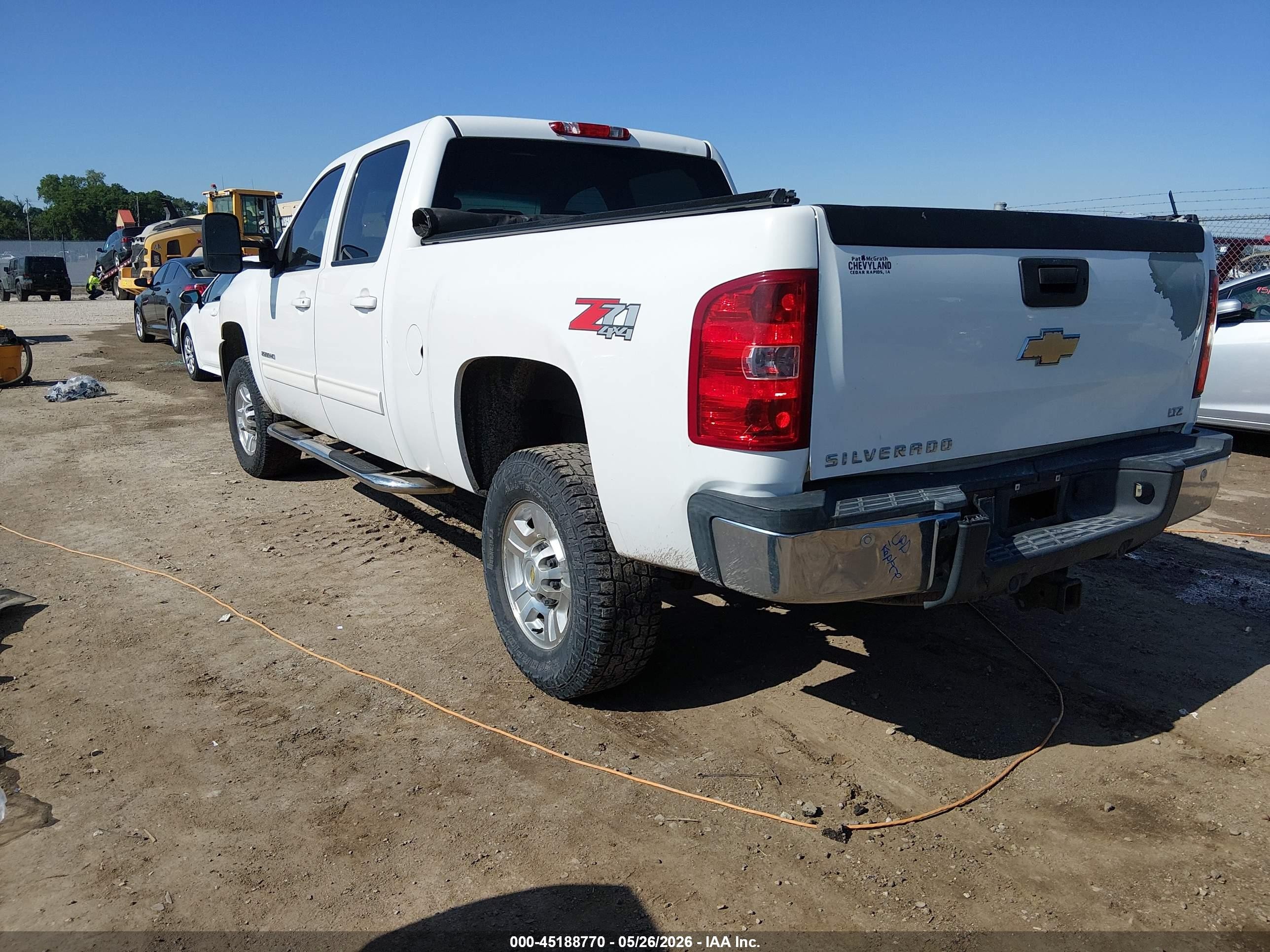 2010 Chevrolet Silverado 2500hd Ltz White vin: 1GC4KYBG6AF145546