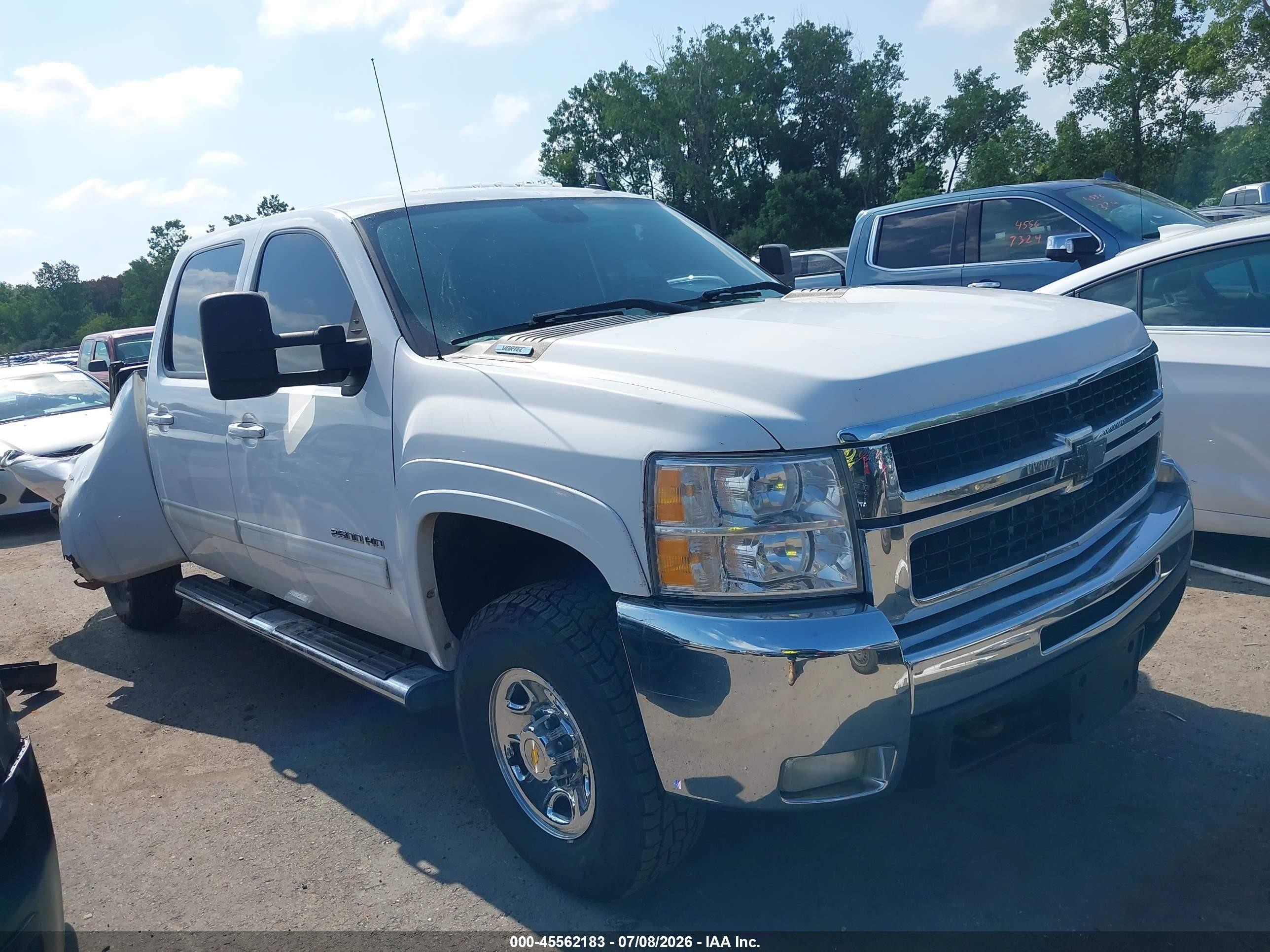 2010 Chevrolet Silverado 2500hd Ltz White vin: 1GC4KYBG7AF112474