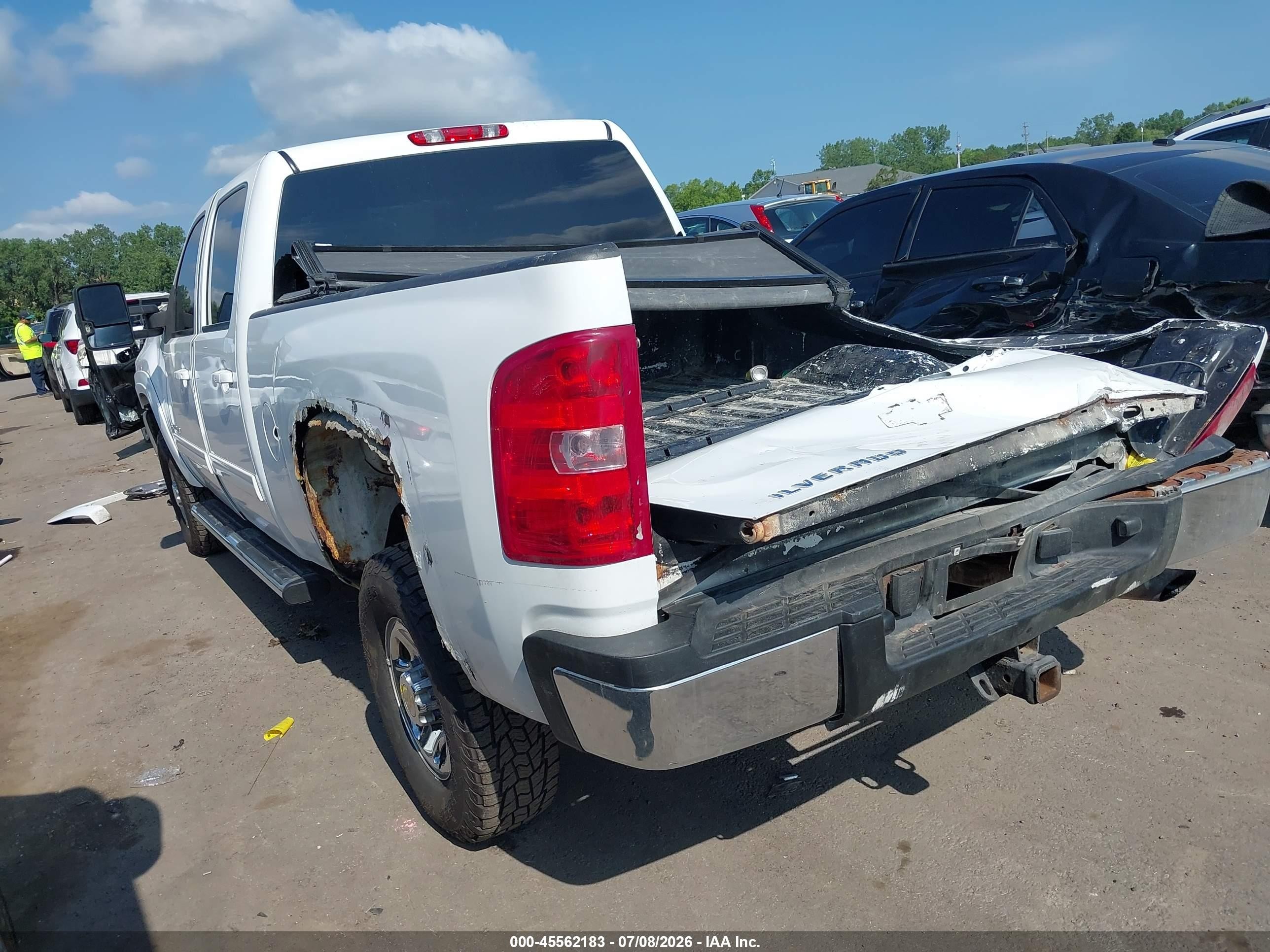 2010 Chevrolet Silverado 2500hd Ltz White vin: 1GC4KYBG7AF112474