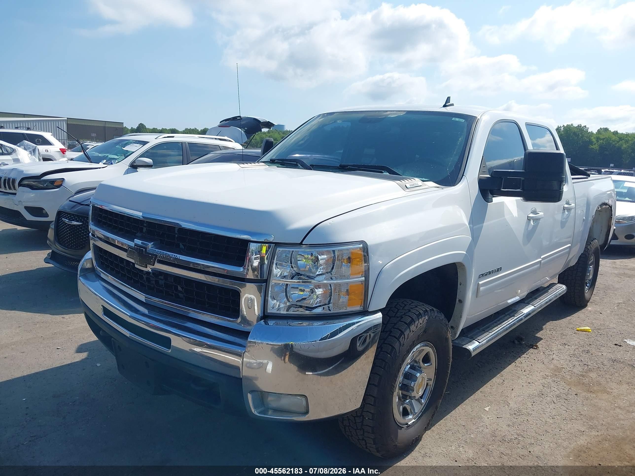 2010 Chevrolet Silverado 2500hd Ltz White vin: 1GC4KYBG7AF112474