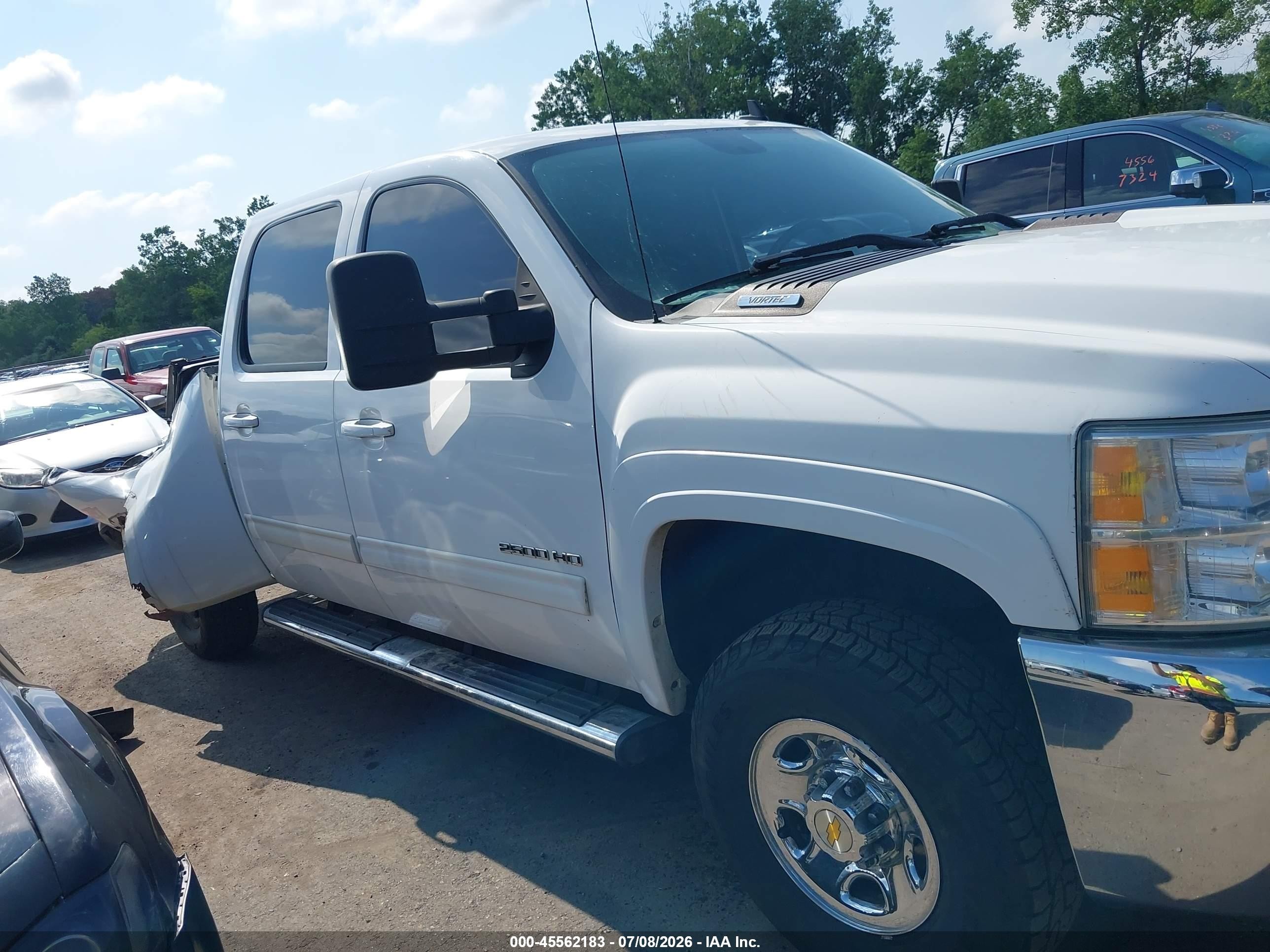 2010 Chevrolet Silverado 2500hd Ltz White vin: 1GC4KYBG7AF112474