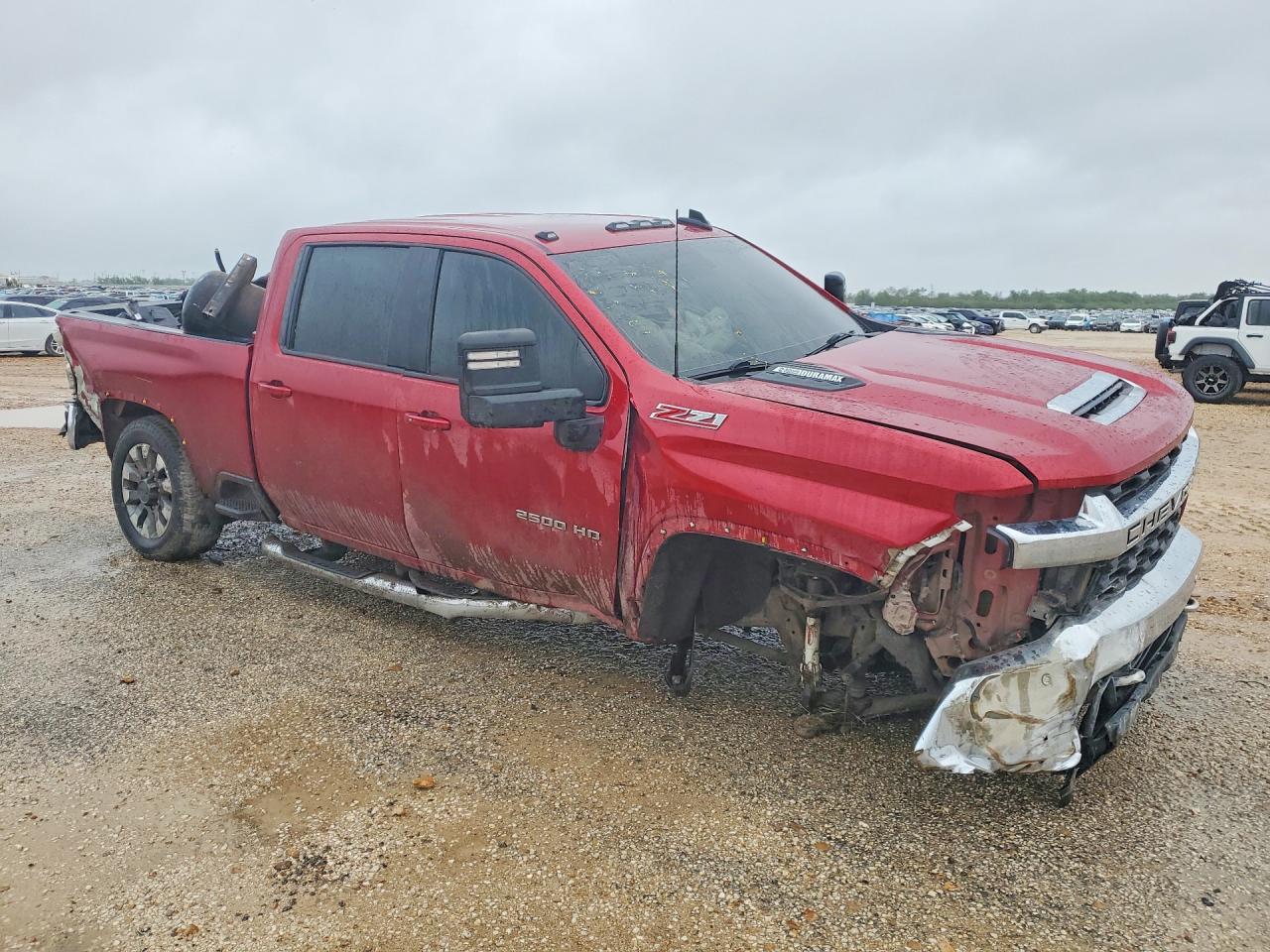 2022 Chevrolet Silverado K2500 Heavy Duty Lt Red vin: 1GC4YNEY0NF273062