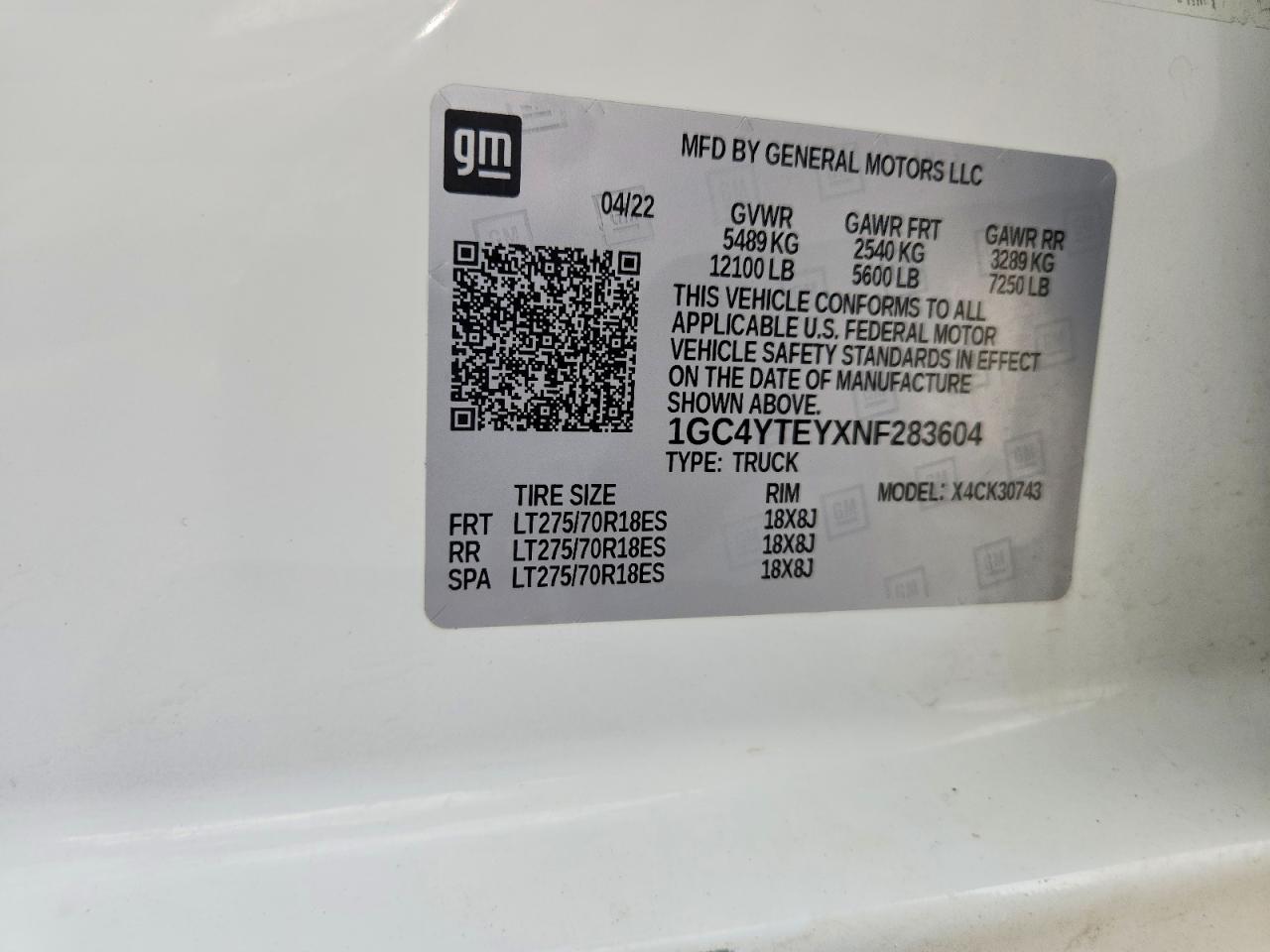 2022 Chevrolet Silverado K3500 Lt White vin: 1GC4YTEYXNF283604