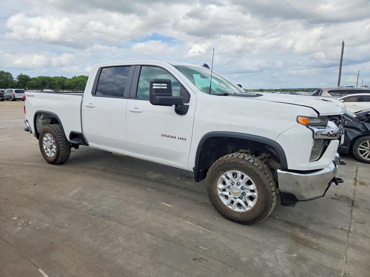 2022 Chevrolet Silverado K3500 Lt White vin: 1GC4YTEYXNF283604