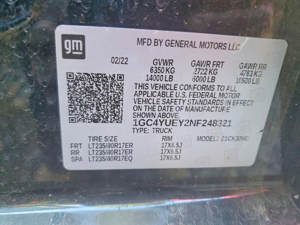 2022 Chevrolet Silverado K3500 Ltz Black vin: 1GC4YUEY2NF248321