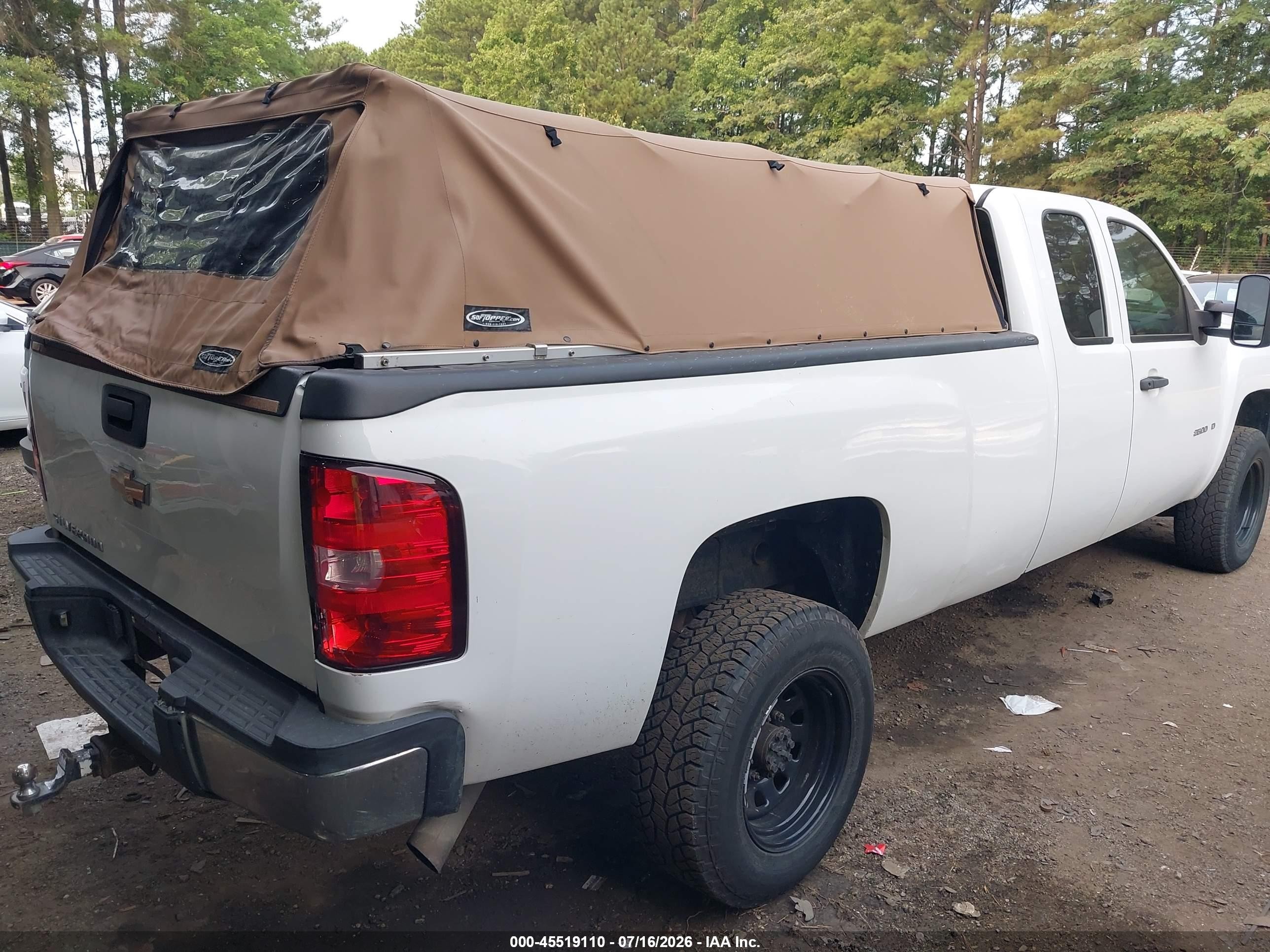 2010 Chevrolet Silverado 2500hd Work Truck White vin: 1GC5KVBG7AZ218246