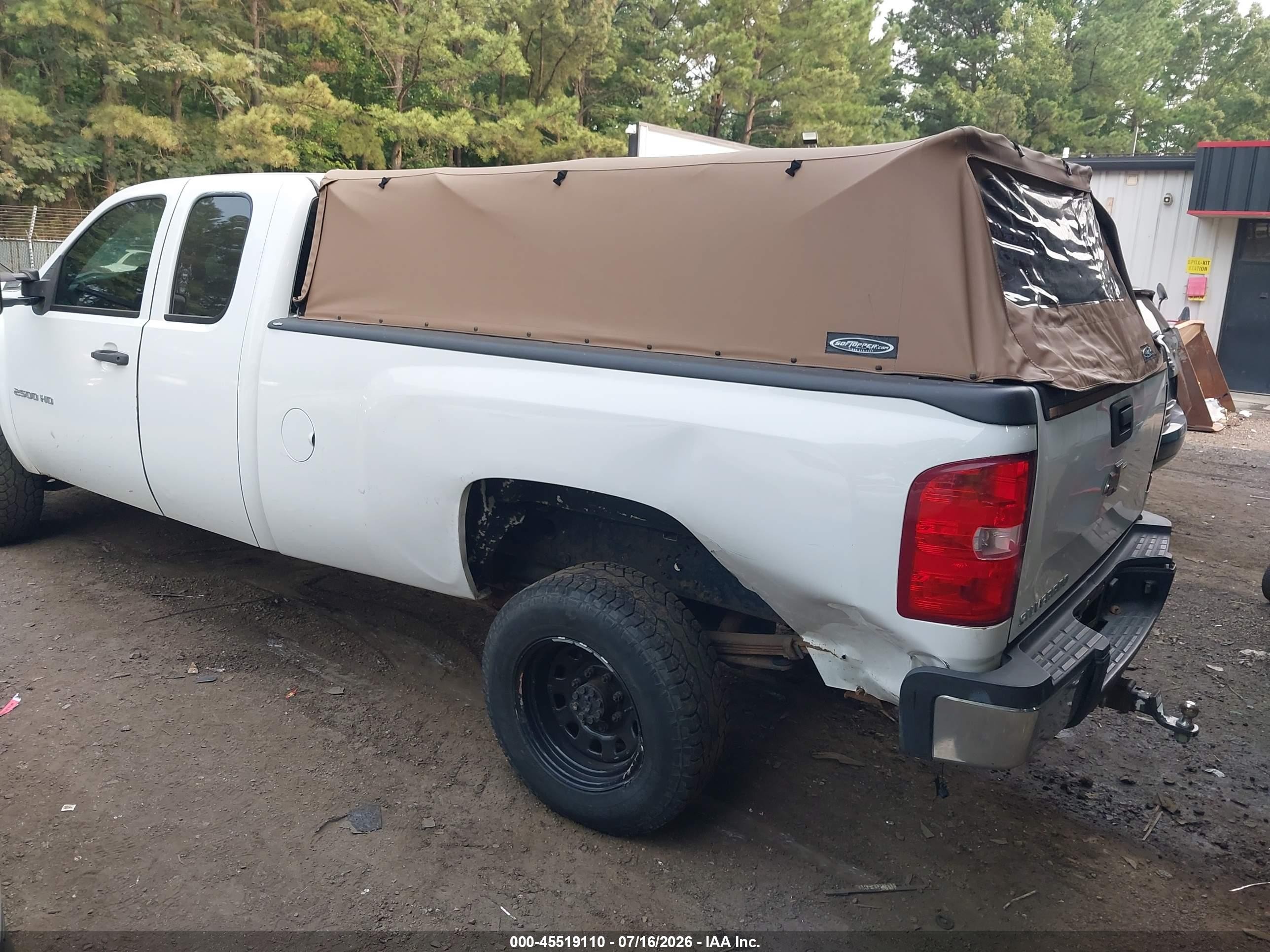 2010 Chevrolet Silverado 2500hd Work Truck White vin: 1GC5KVBG7AZ218246