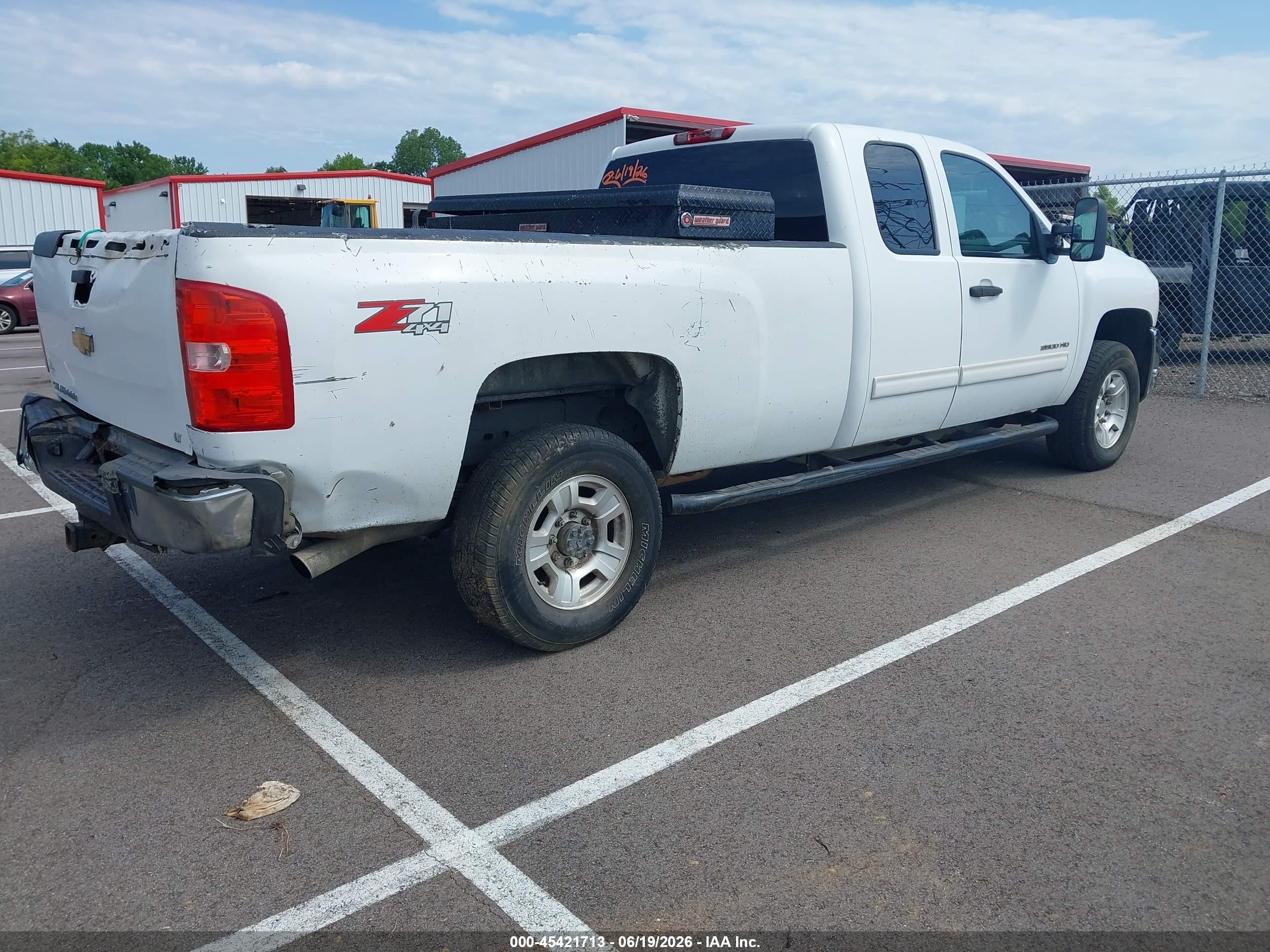 2010 Chevrolet Silverado 2500hd Lt White vin: 1GC5KXBG5AZ205314