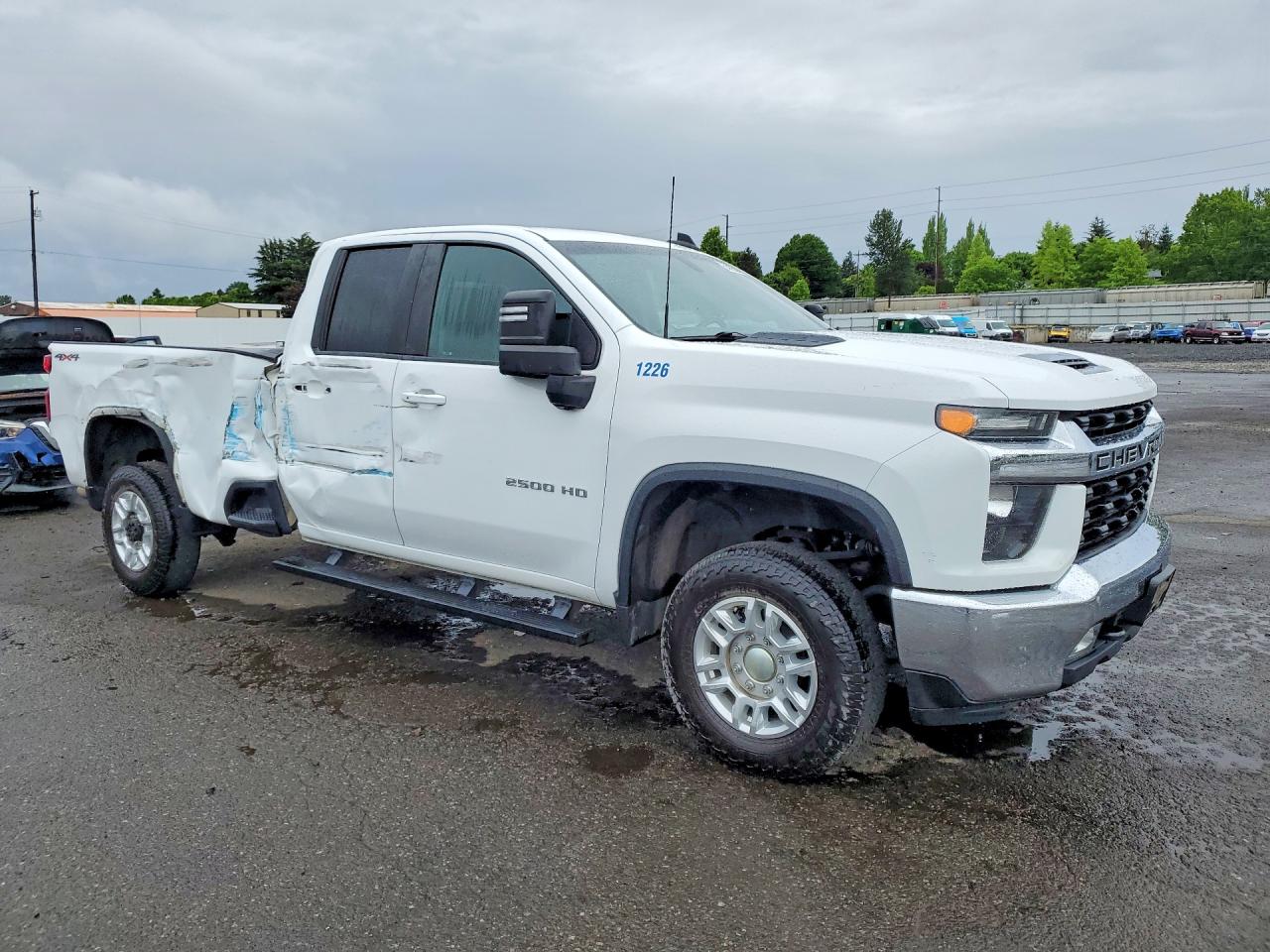 2021 Chevrolet Silverado K2500 Heavy Duty Lt White vin: 1GC5YNE74MF226935
