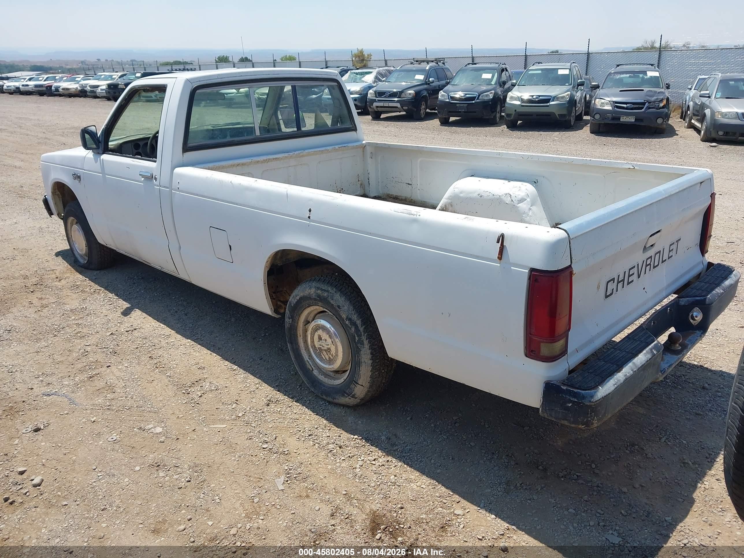 1983 Chevrolet S Truck S10 White vin: 1GCBS14AXD2188628