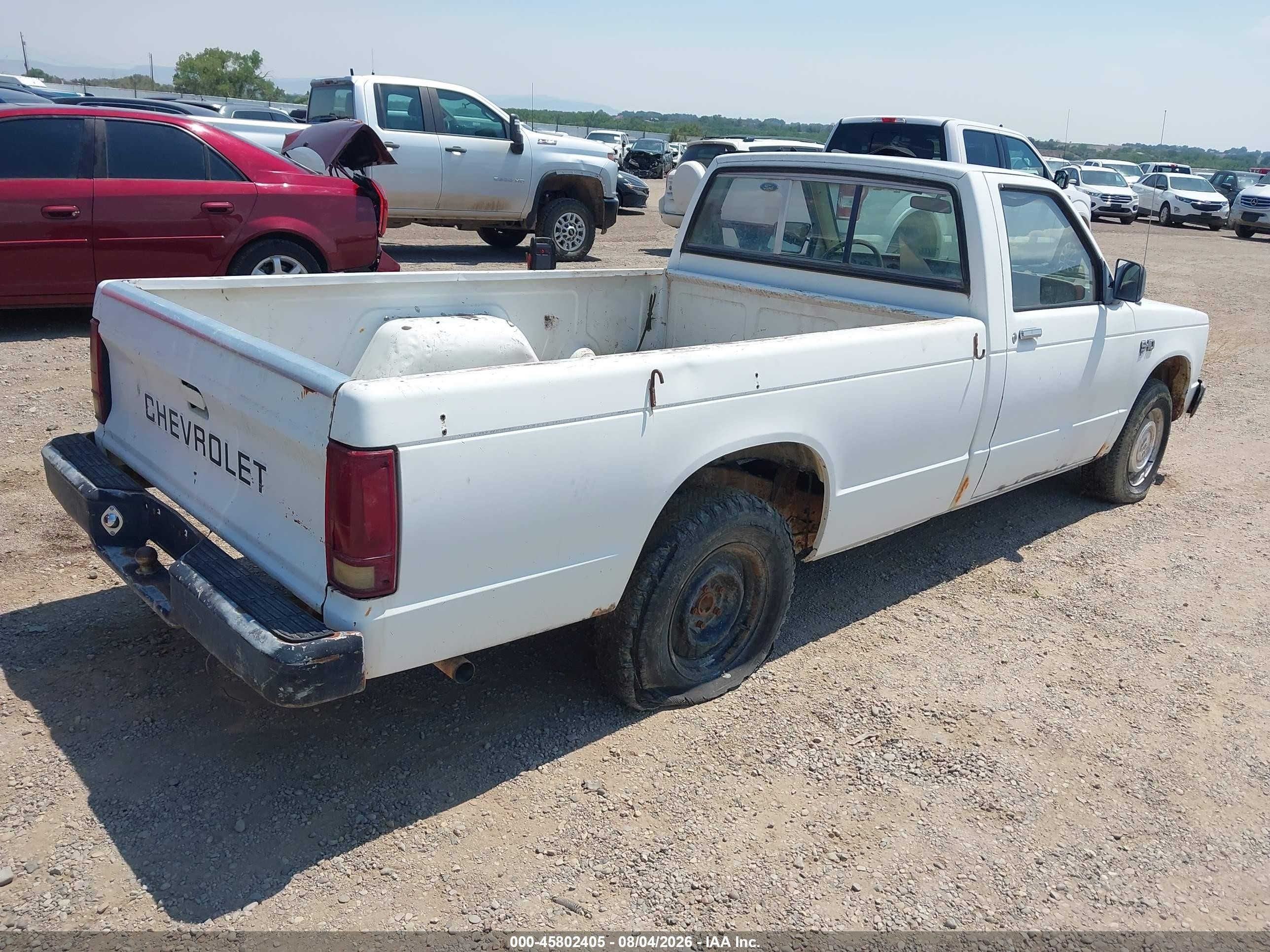 1983 Chevrolet S Truck S10 White vin: 1GCBS14AXD2188628