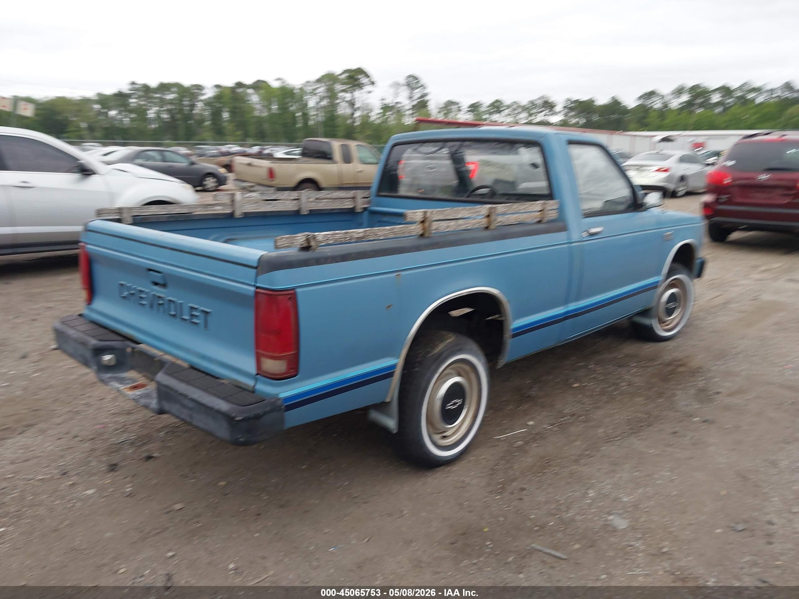 1985 Chevrolet S Truck S10 Blue vin: 1GCBS14E2F2228562