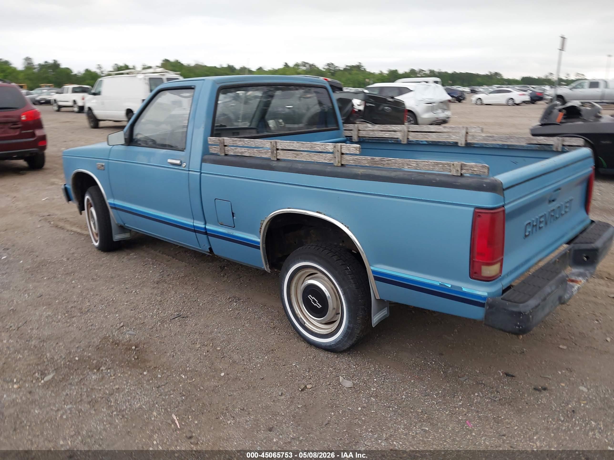 1985 Chevrolet S Truck S10 Blue vin: 1GCBS14E2F2228562