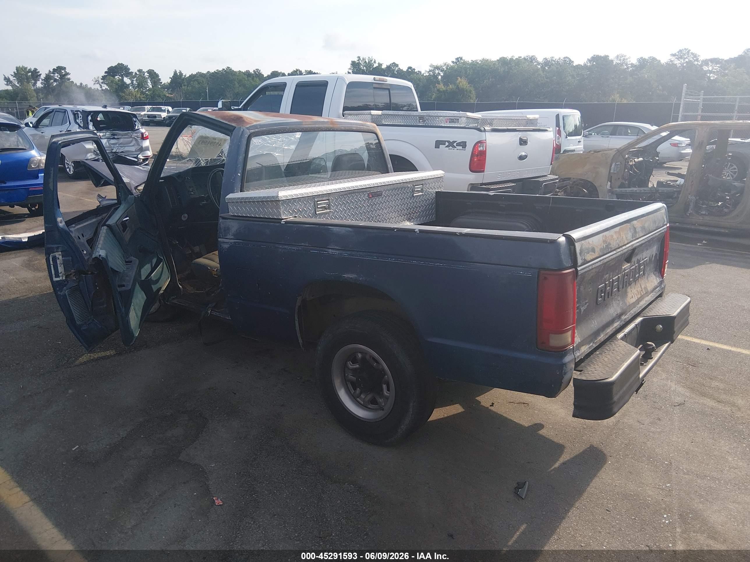1989 Chevrolet S Truck S10 Blue vin: 1GCBS14E7K2104006