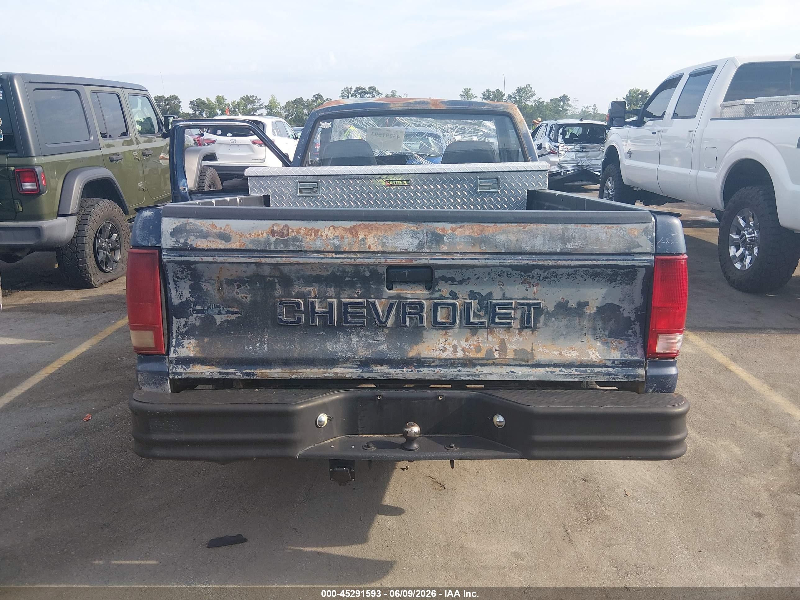 1989 Chevrolet S Truck S10 Blue vin: 1GCBS14E7K2104006