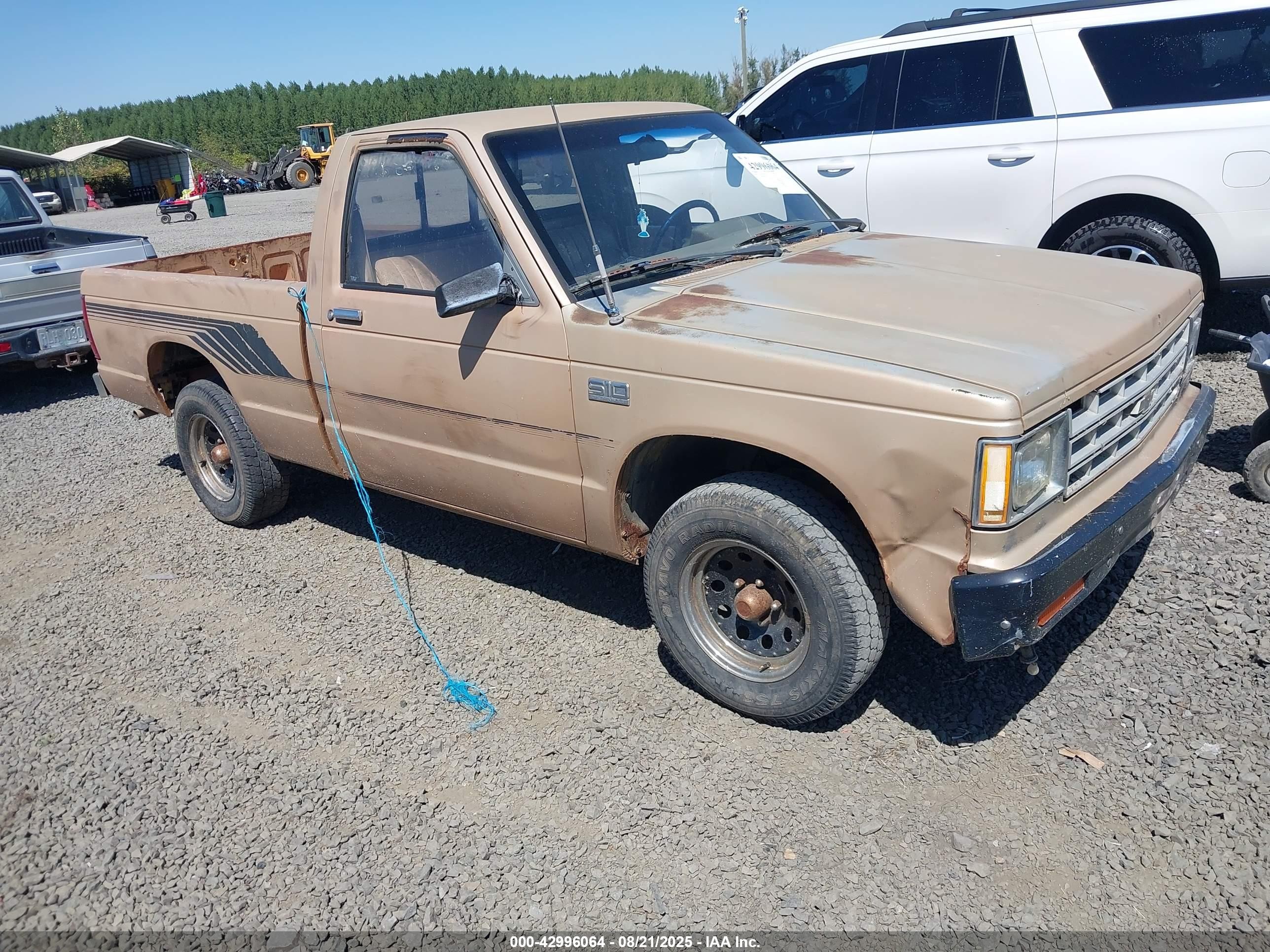 1987 Chevrolet S Truck S10 Dark Brown vin: 1GCBS14EXH2156271