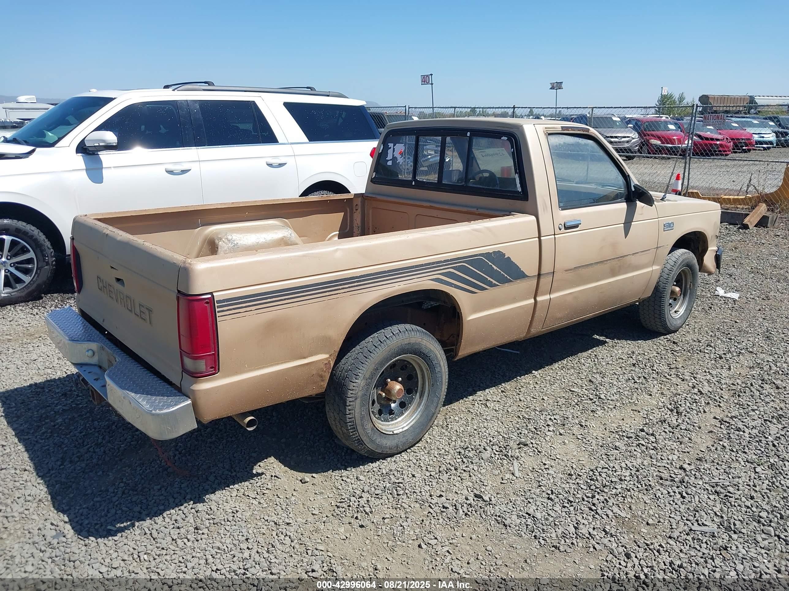 1987 Chevrolet S Truck S10 Dark Brown vin: 1GCBS14EXH2156271