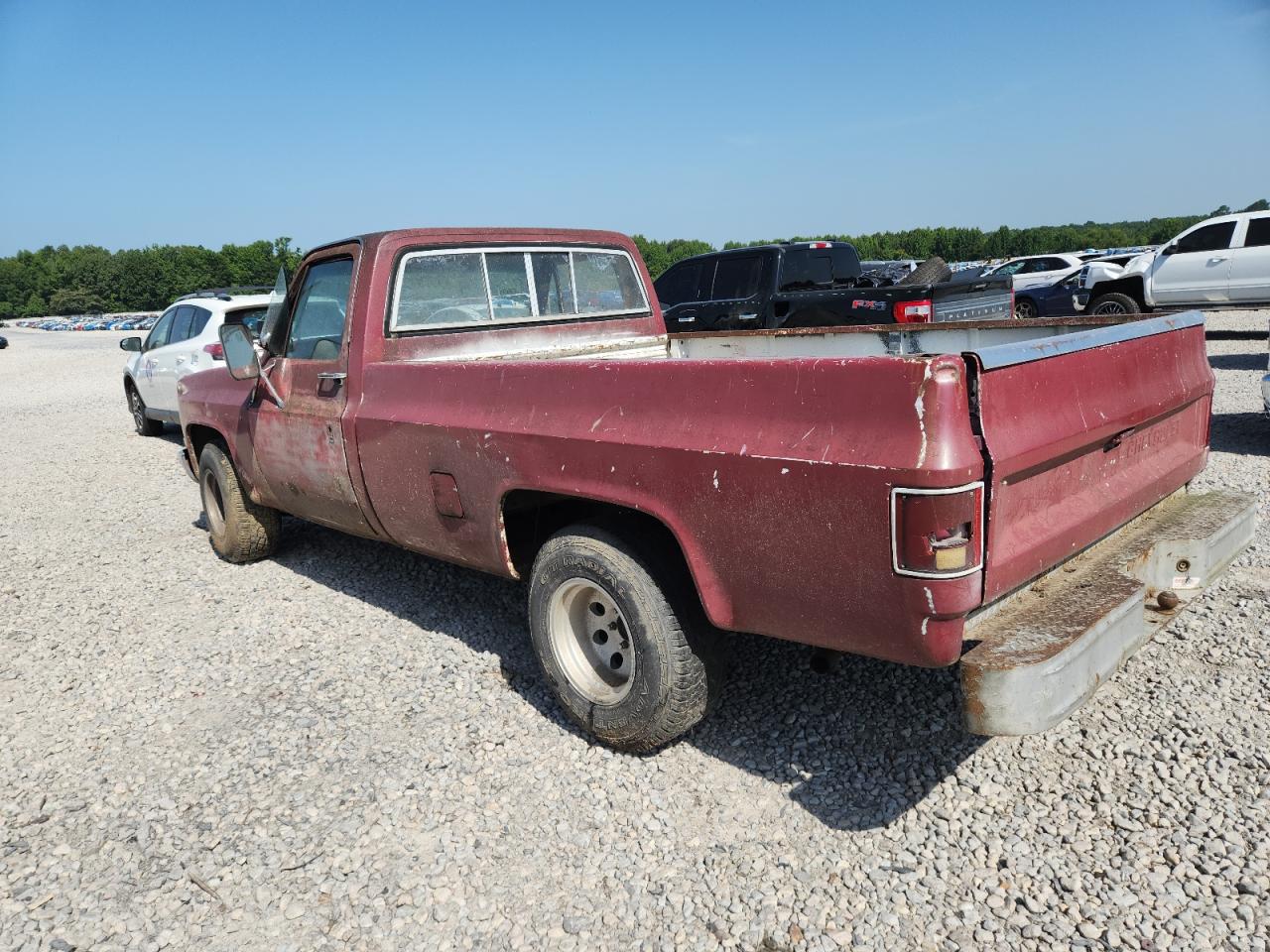 1982 Chevrolet C10 Maroon vin: 1GCCC14D9CS133937