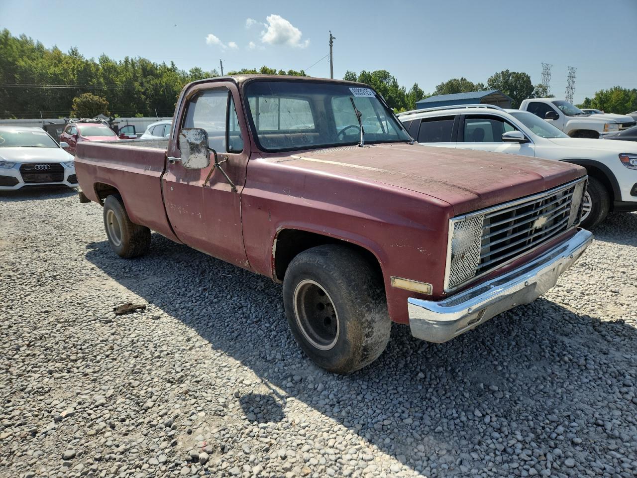 1982 Chevrolet C10 Maroon vin: 1GCCC14D9CS133937