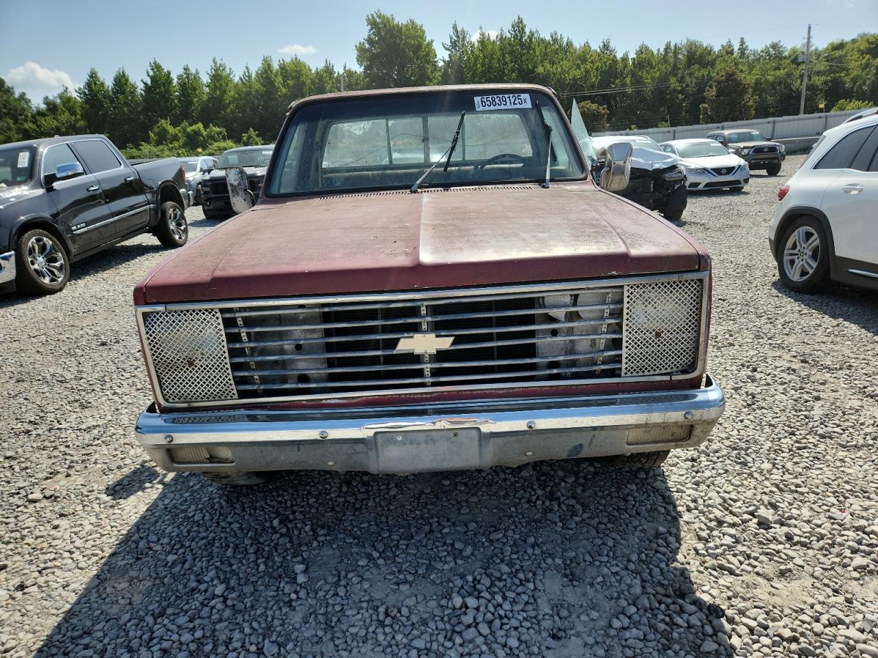 1982 Chevrolet C10 Maroon vin: 1GCCC14D9CS133937