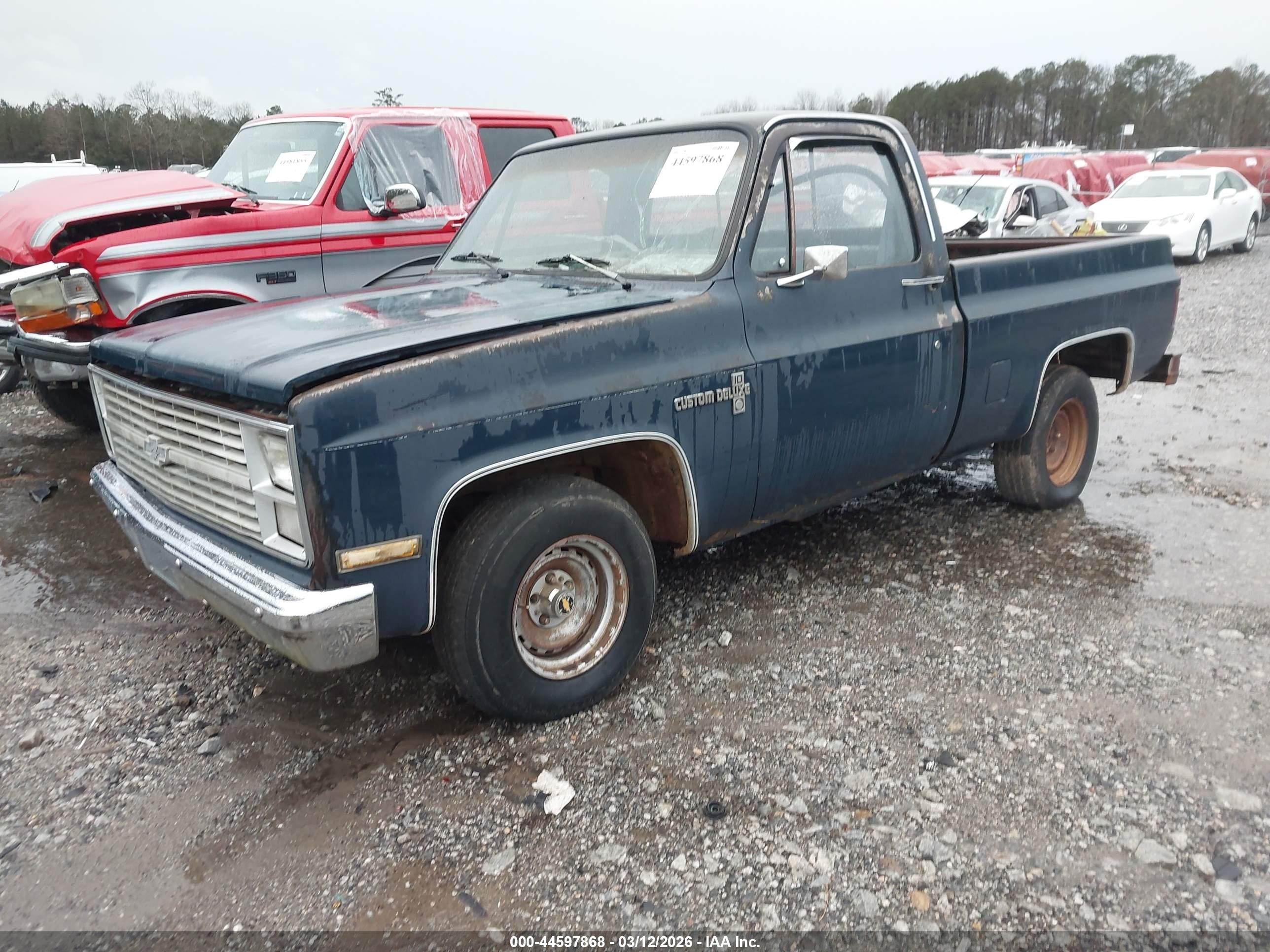 1984 Chevrolet C10   Синий vin: 1GCCC14H1EF367259
