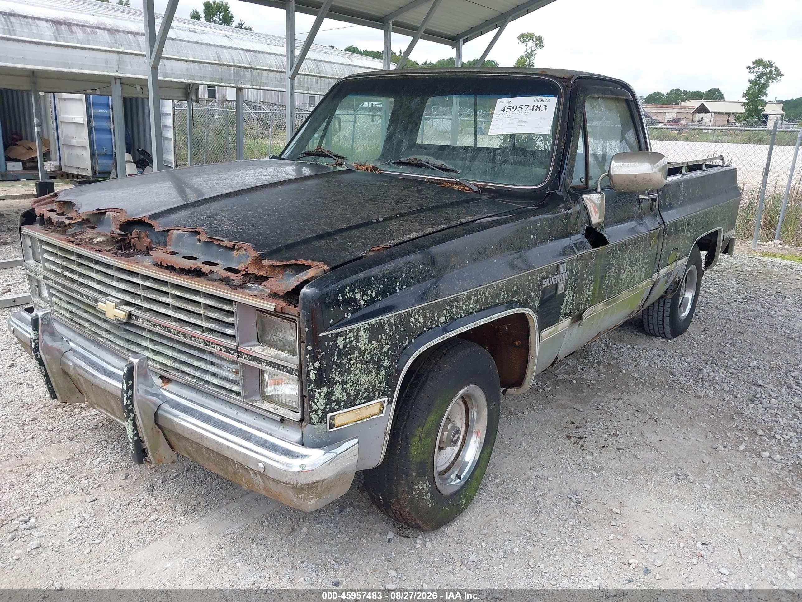 1984 Chevrolet C10   Black vin: 1GCCC14H3EF348826
