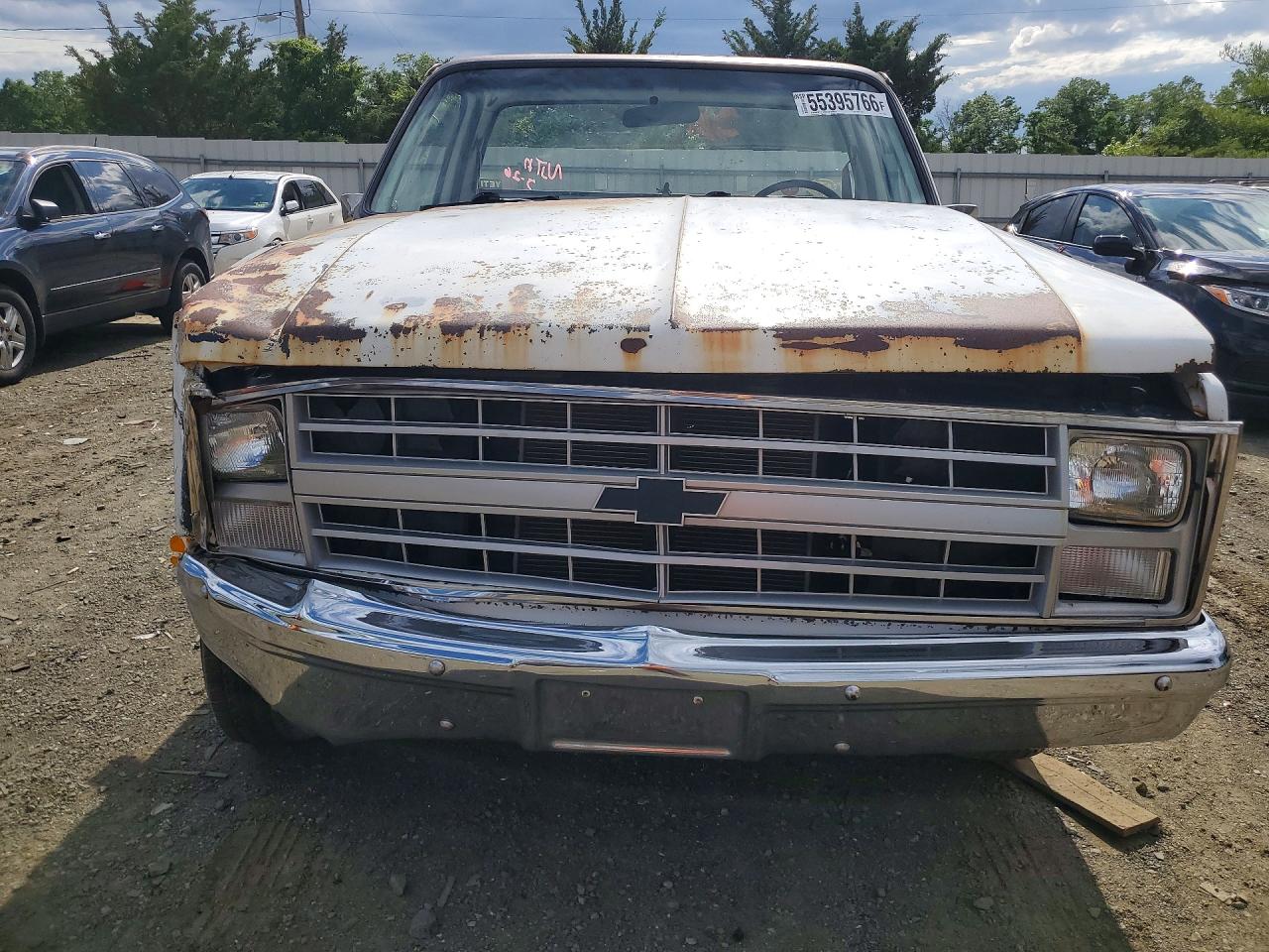 1985 Chevrolet C10 White vin: 1GCCC14N0FF378082