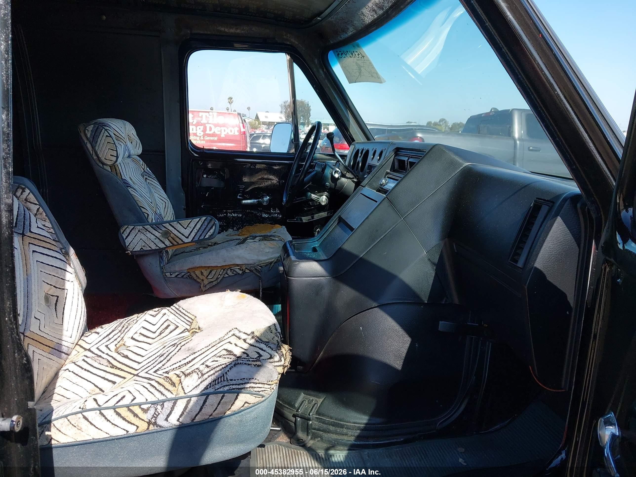 1986 Chevrolet Van G10 Black vin: 1GCCG15F2G7147370