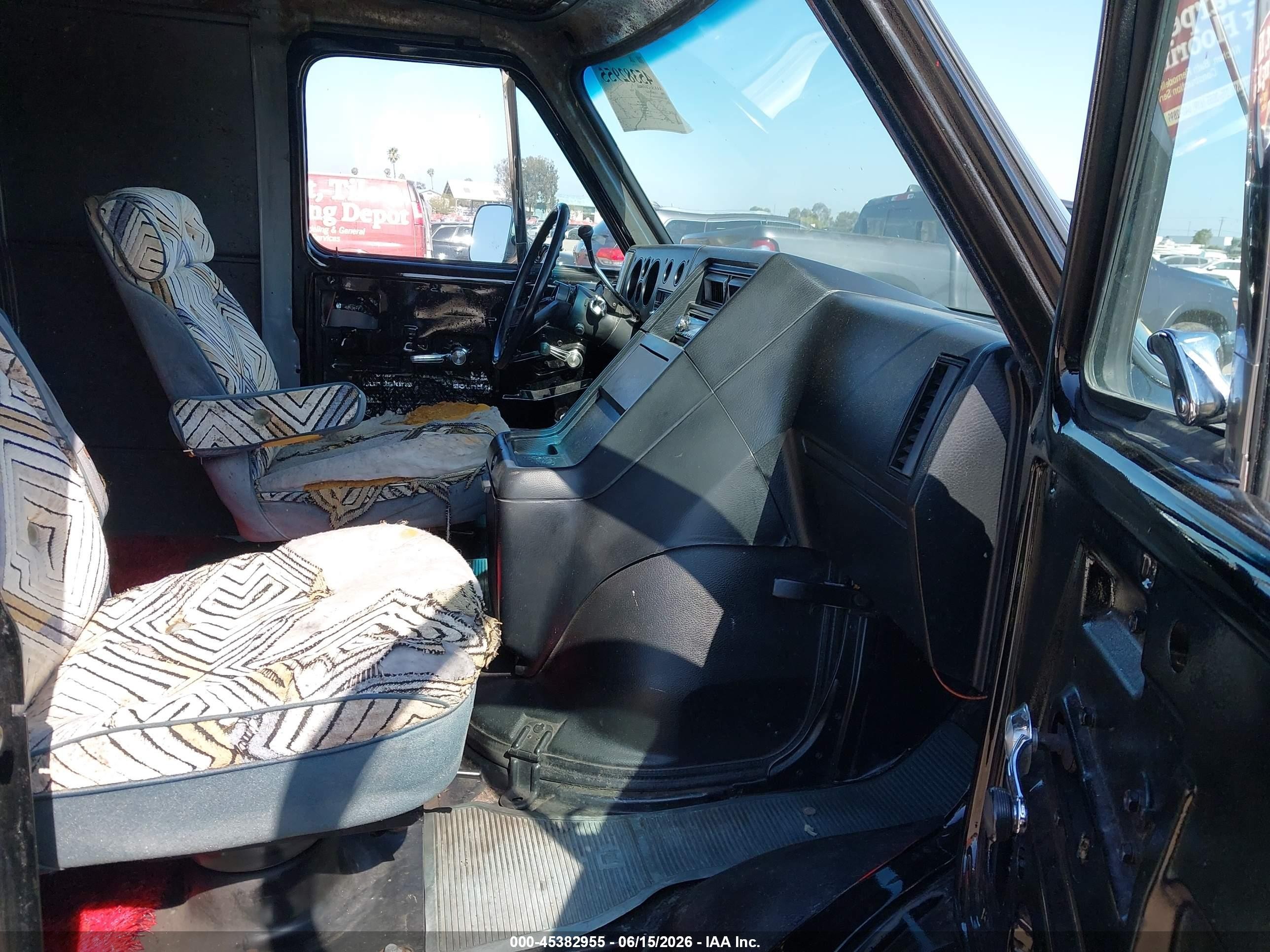 1986 Chevrolet Van G10 Black vin: 1GCCG15F2G7147370