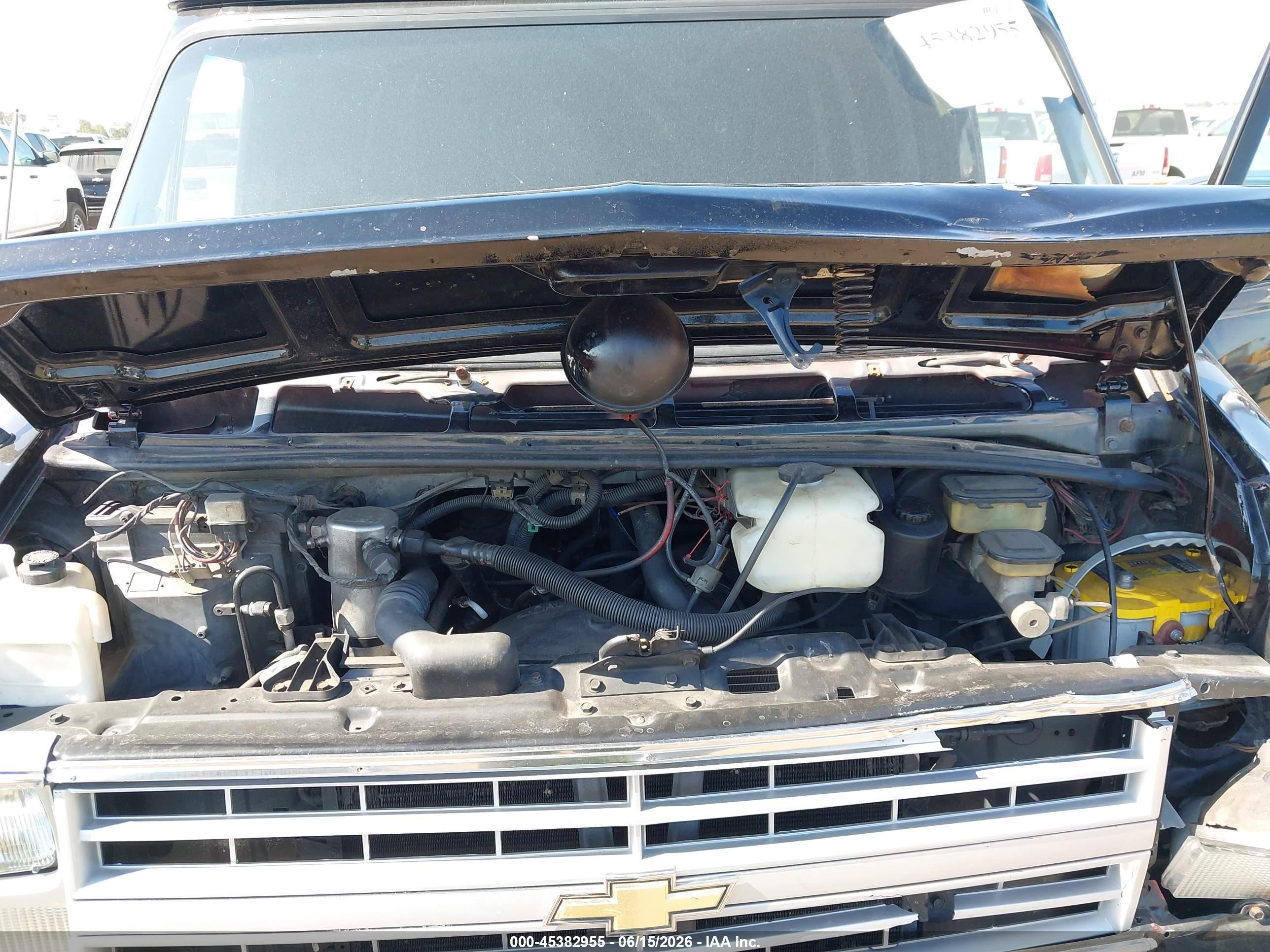 1986 Chevrolet Van G10 Black vin: 1GCCG15F2G7147370