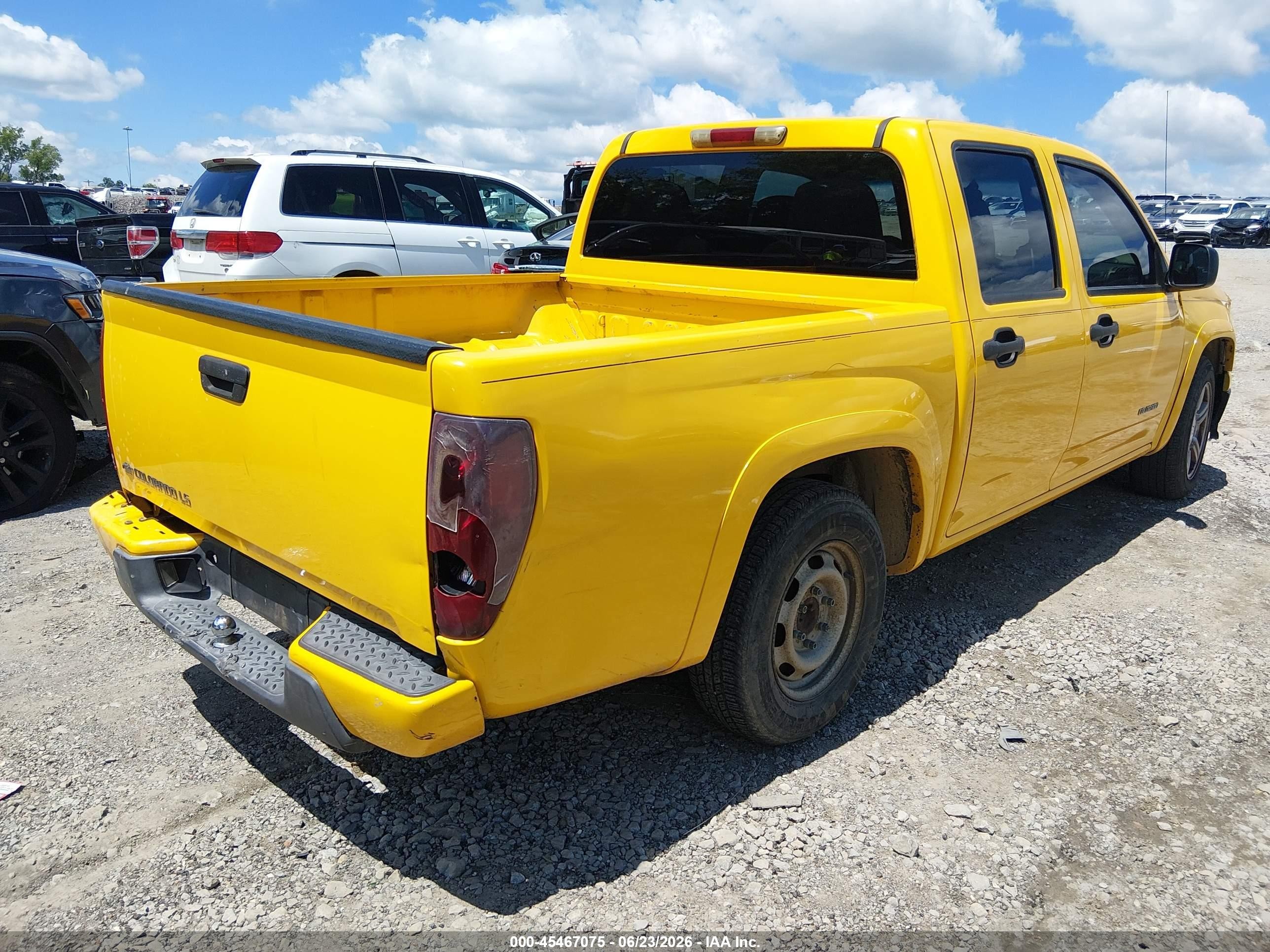 2005 Chevrolet Colorado Ls Yellow vin: 1GCCS136058119771