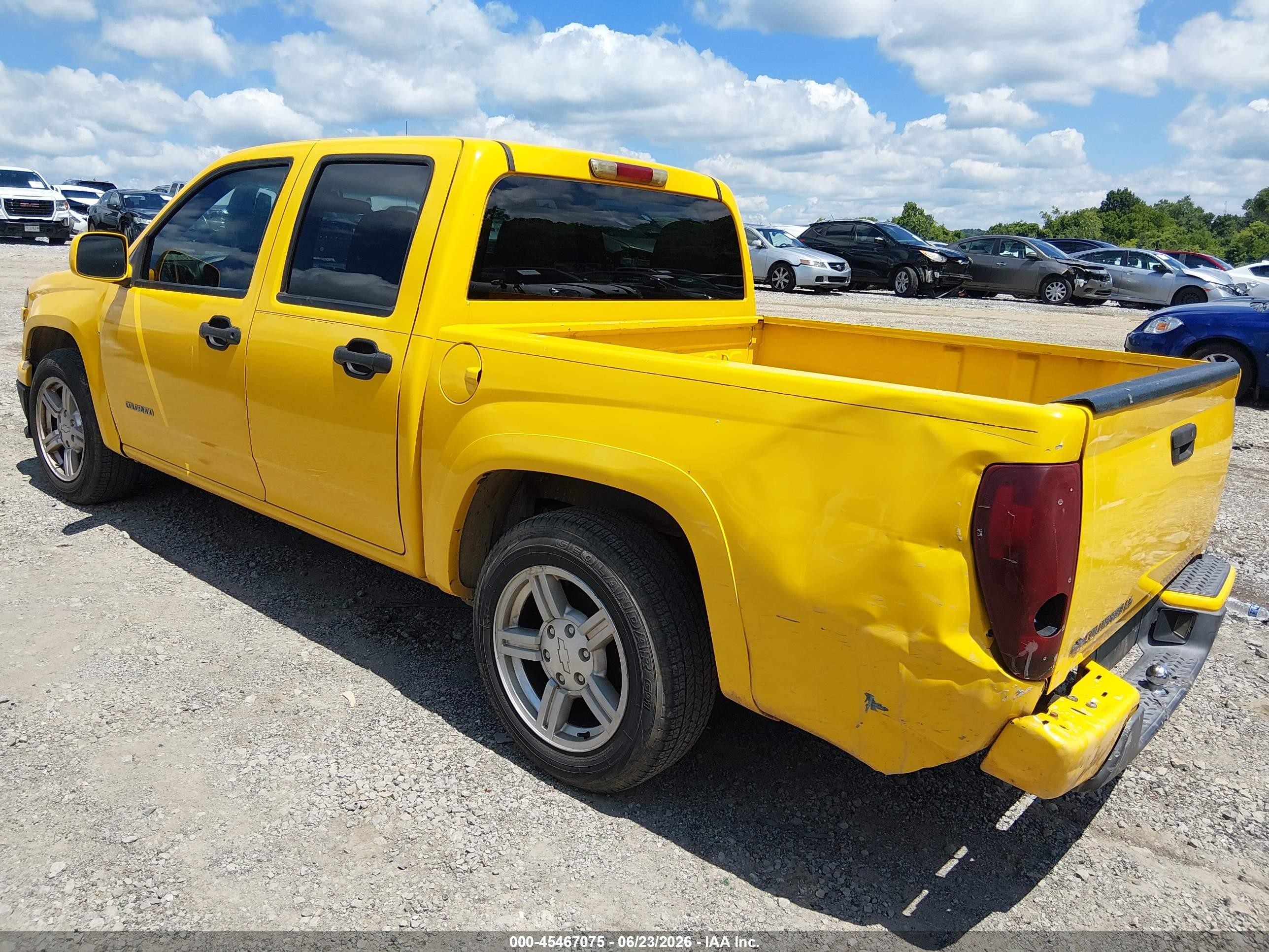 2005 Chevrolet Colorado Ls Yellow vin: 1GCCS136058119771