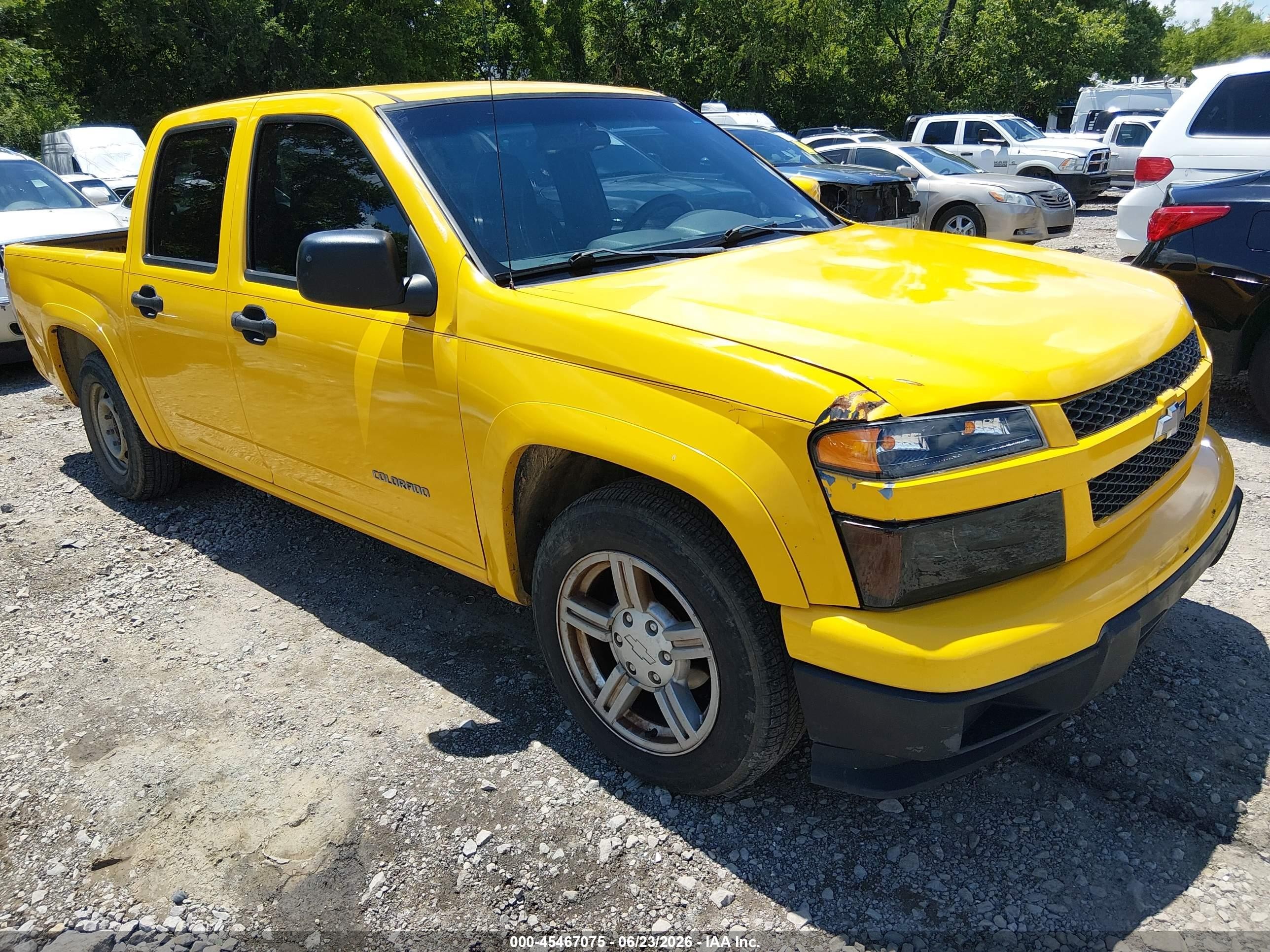 2005 Chevrolet Colorado Ls Yellow vin: 1GCCS136058119771