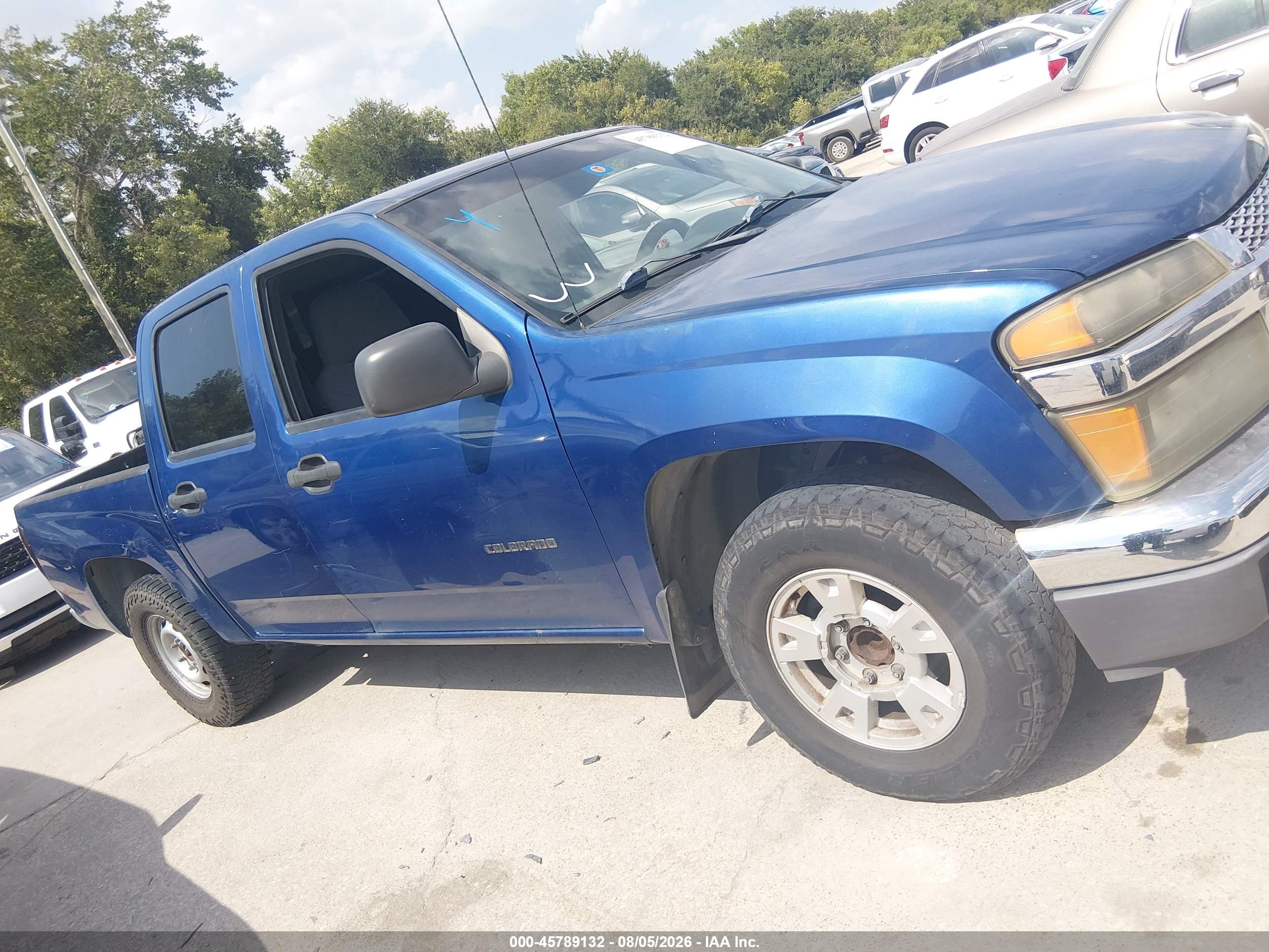 2005 Chevrolet Colorado Ls Blue vin: 1GCCS136058278175