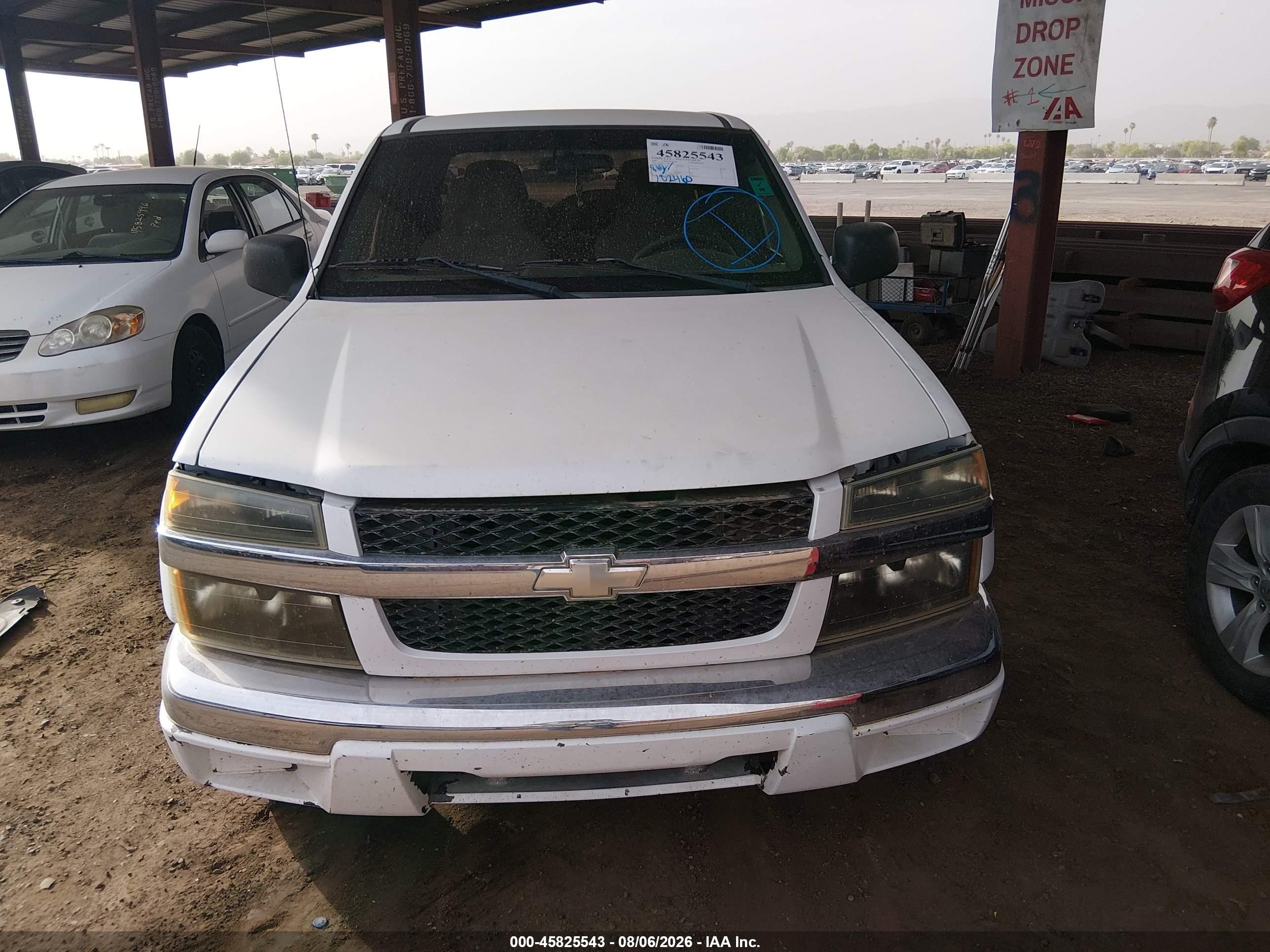 2005 Chevrolet Colorado Ls White vin: 1GCCS136258139827