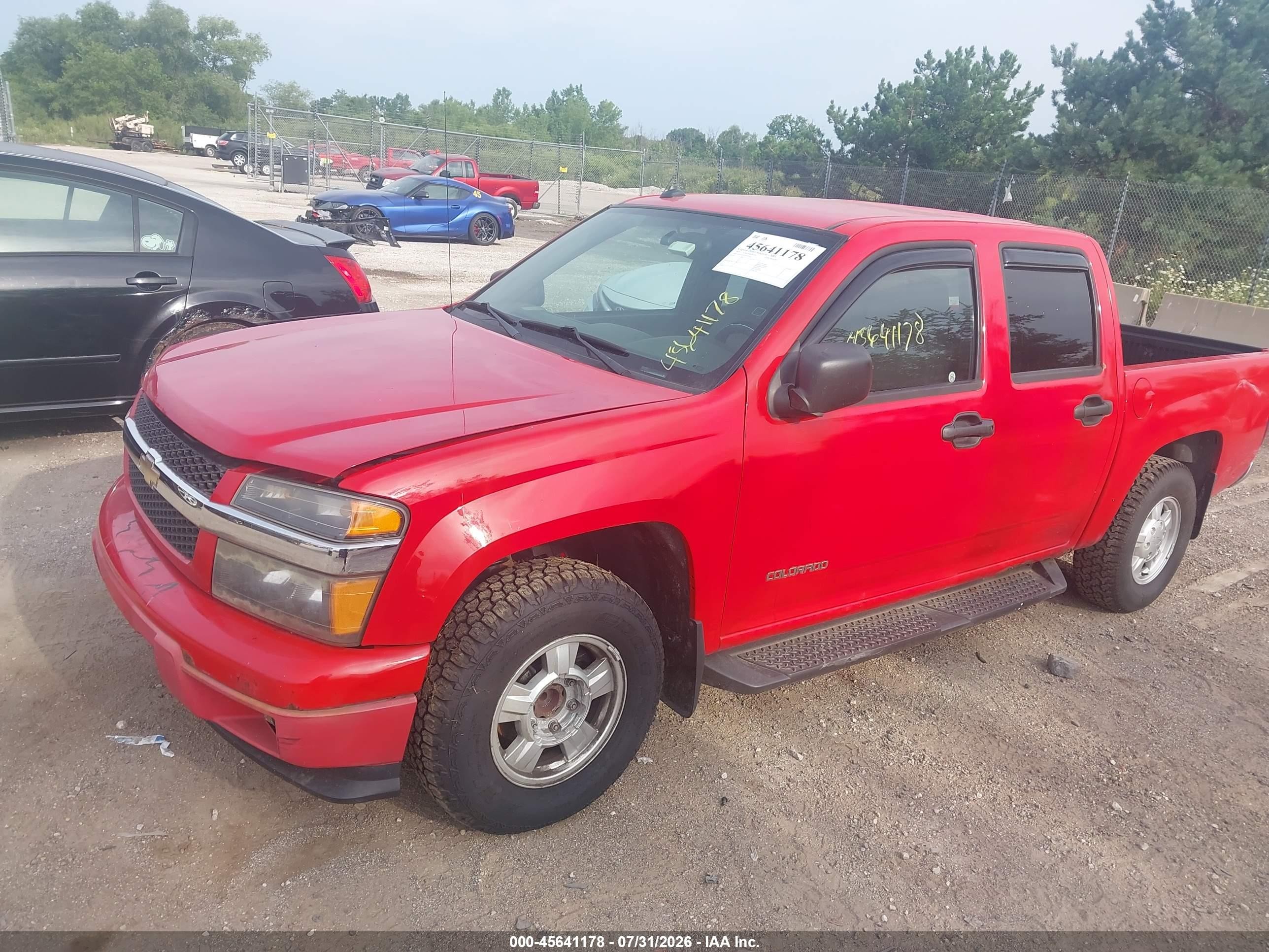2005 Chevrolet Colorado Ls Красный vin: 1GCCS136458119241